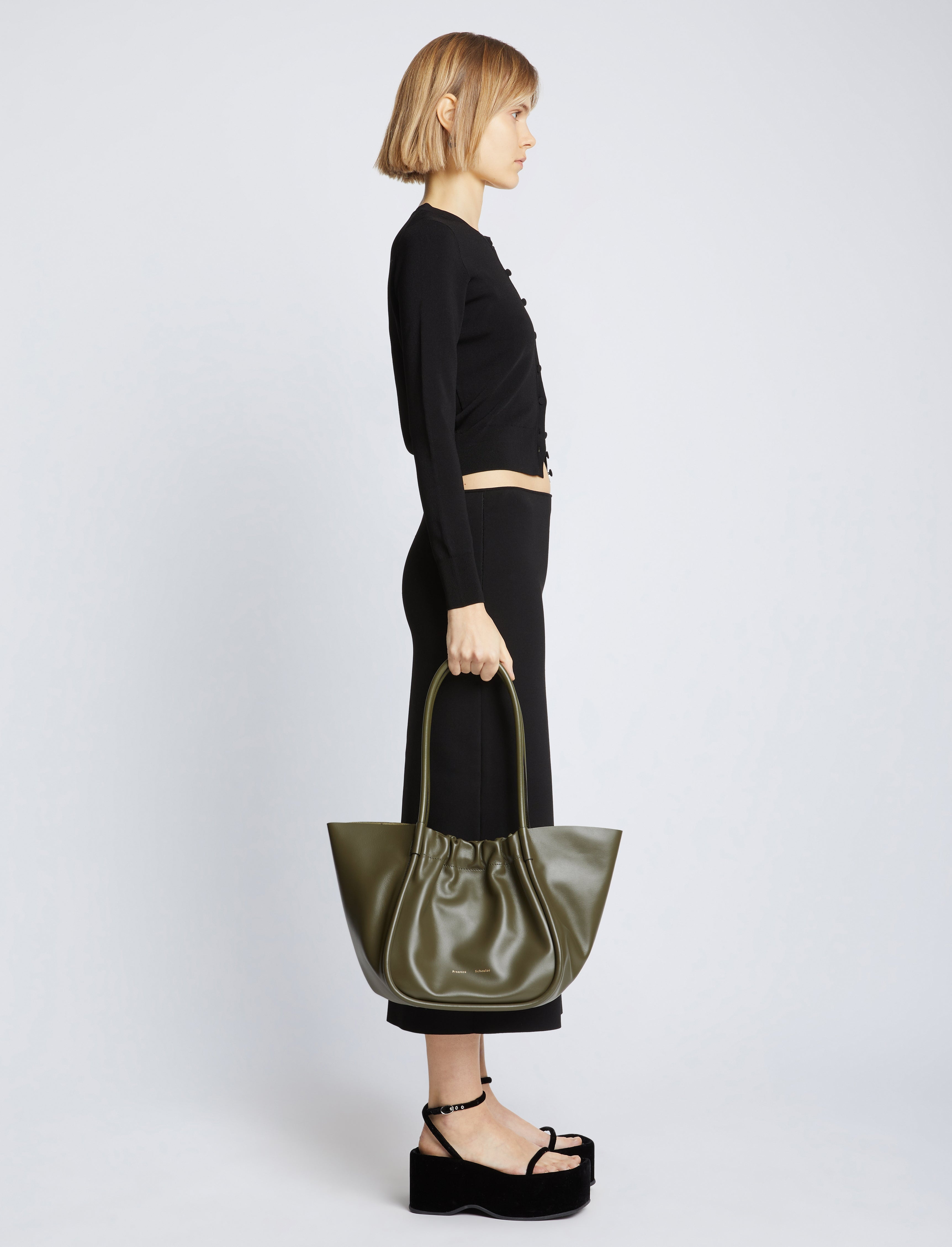 Large Ruched Tote - 2