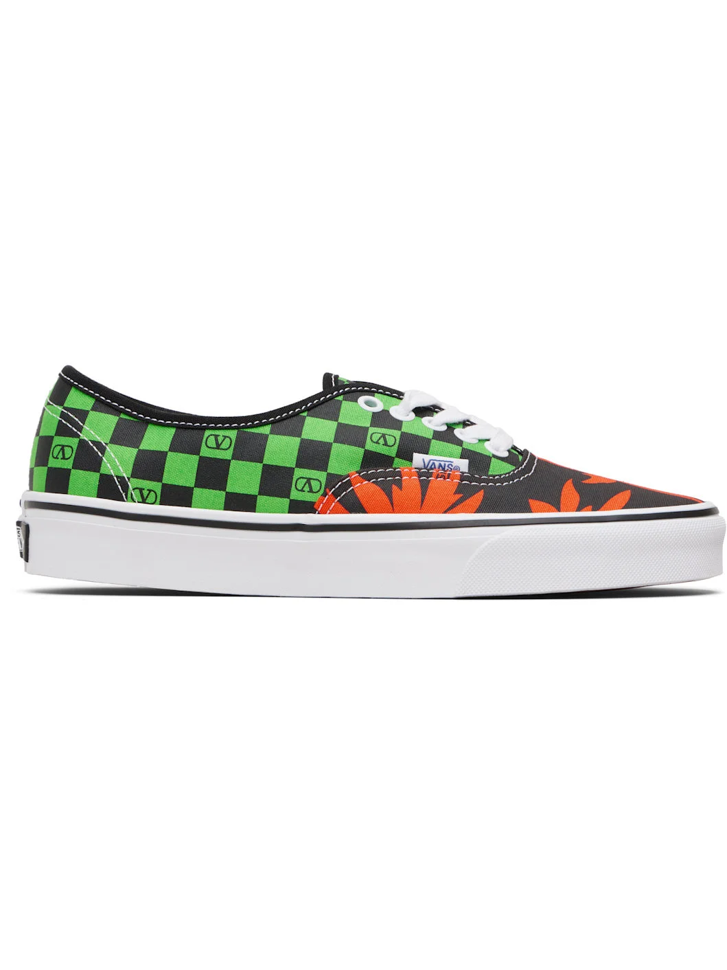 Black Vans Edition VLogo Checkerboard & Tropical Sneakers - 1