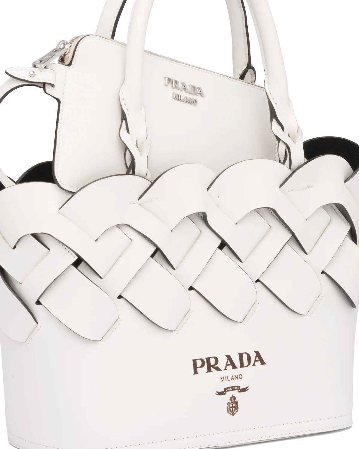 Leather Prada Tress Tote - 5