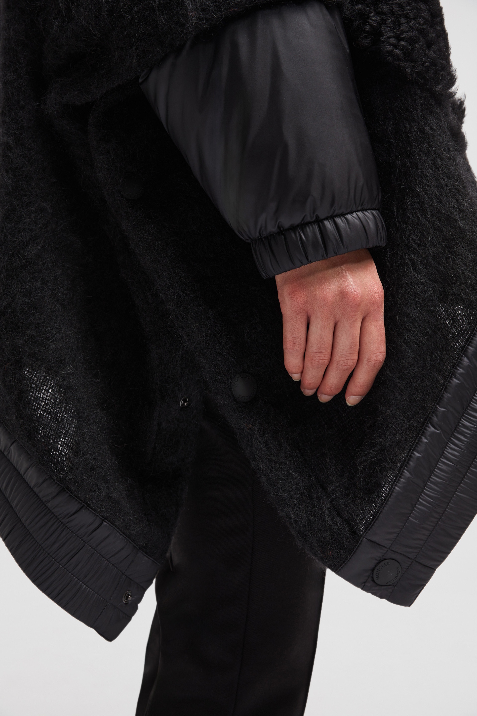 Moncler Wool, Alpaca & Mohair Padded Cape | moncler | REVERSIBLE