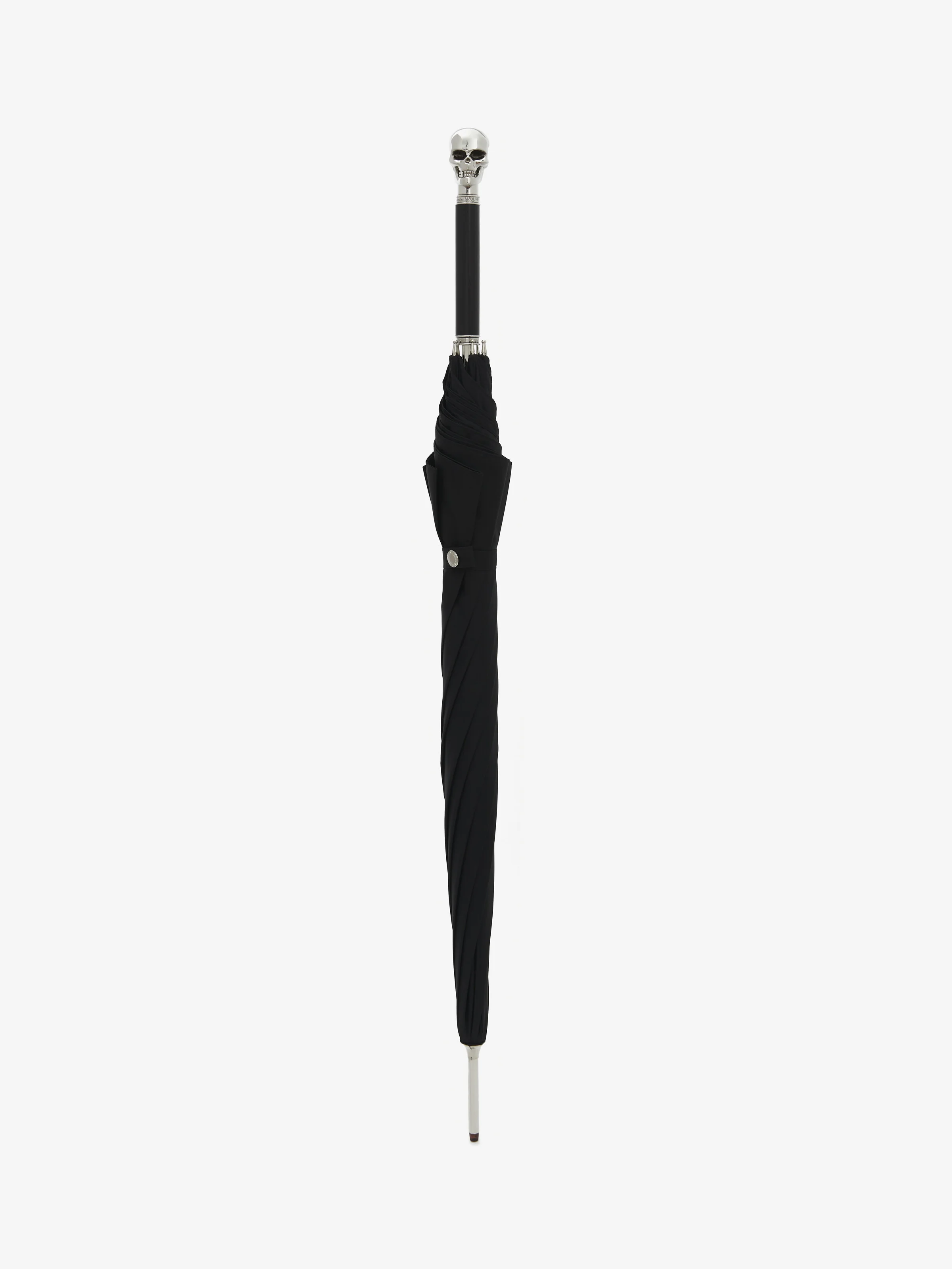 Skull Long Umbrella in Black - 1