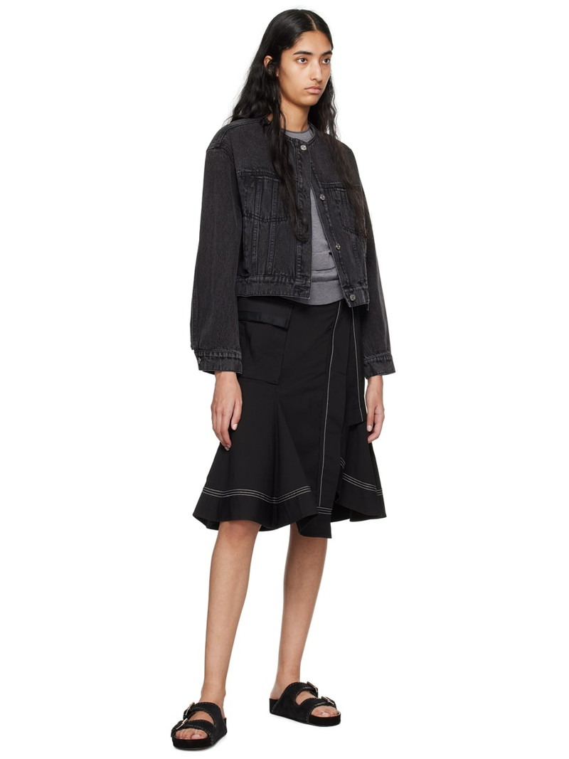 3.1 Phillip Lim Gray Layered Wool & Silk Sweater outlook