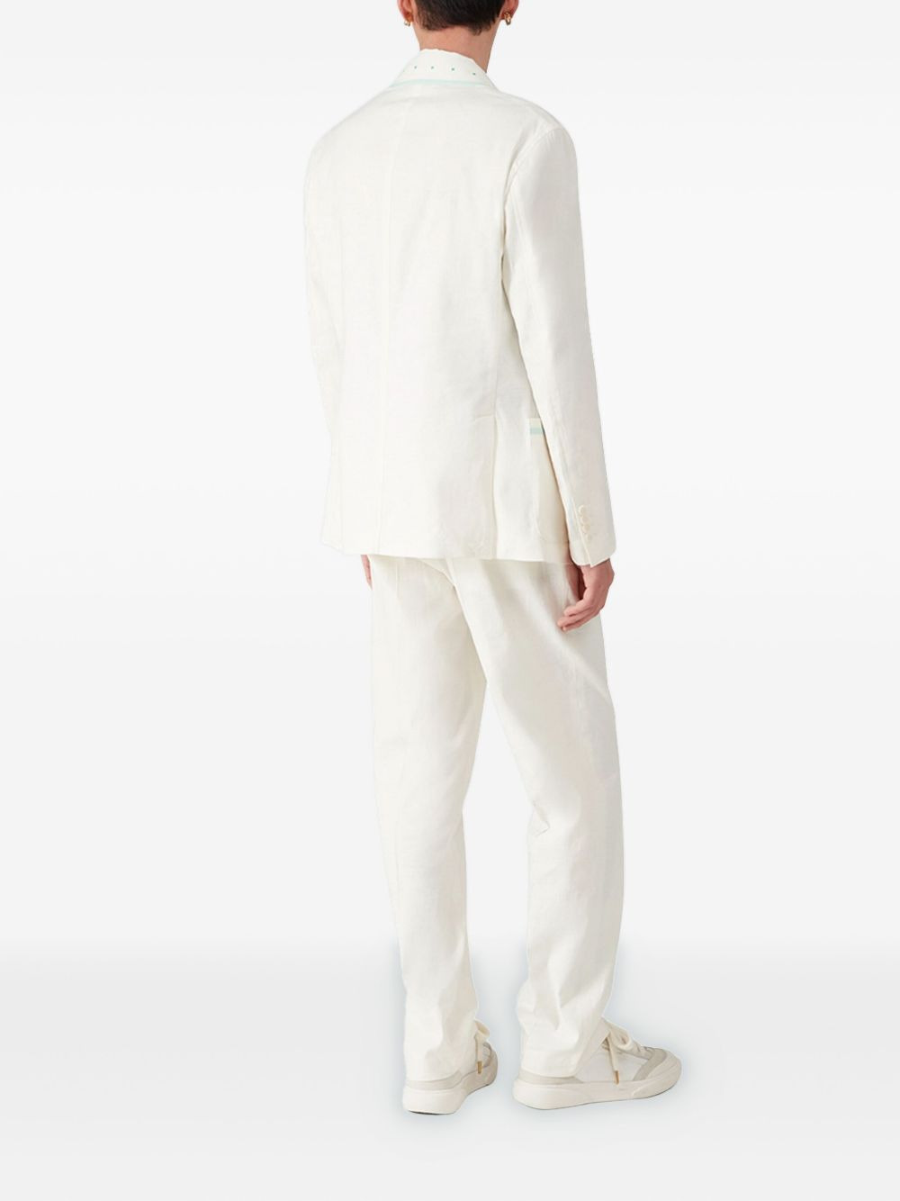 contrast-piping jacket - 3