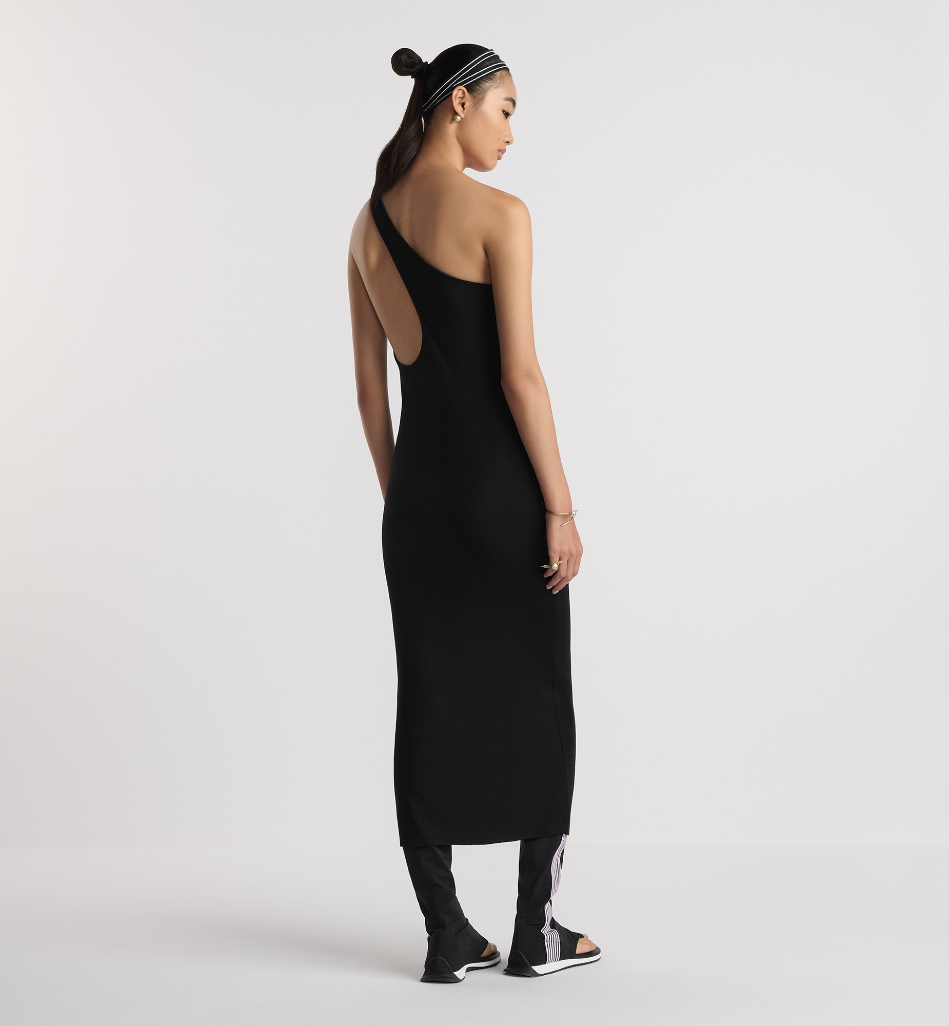 Mid-Length Asymmetric Dress - 3