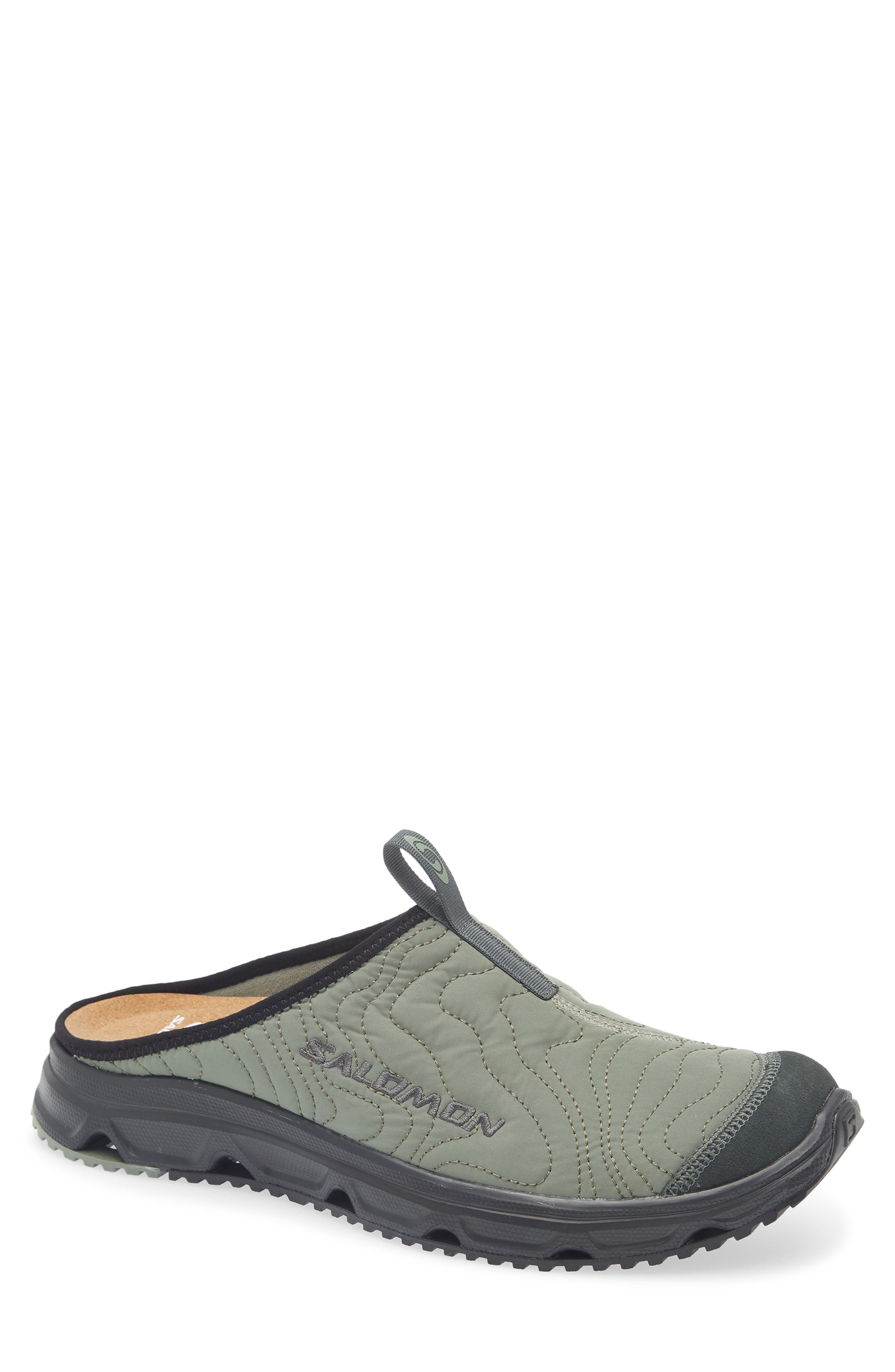 Salomon Gender Inclusive RX 3.0 ATQ Quilted Recovery Slide in Agave Green at Nordstrom - 1
