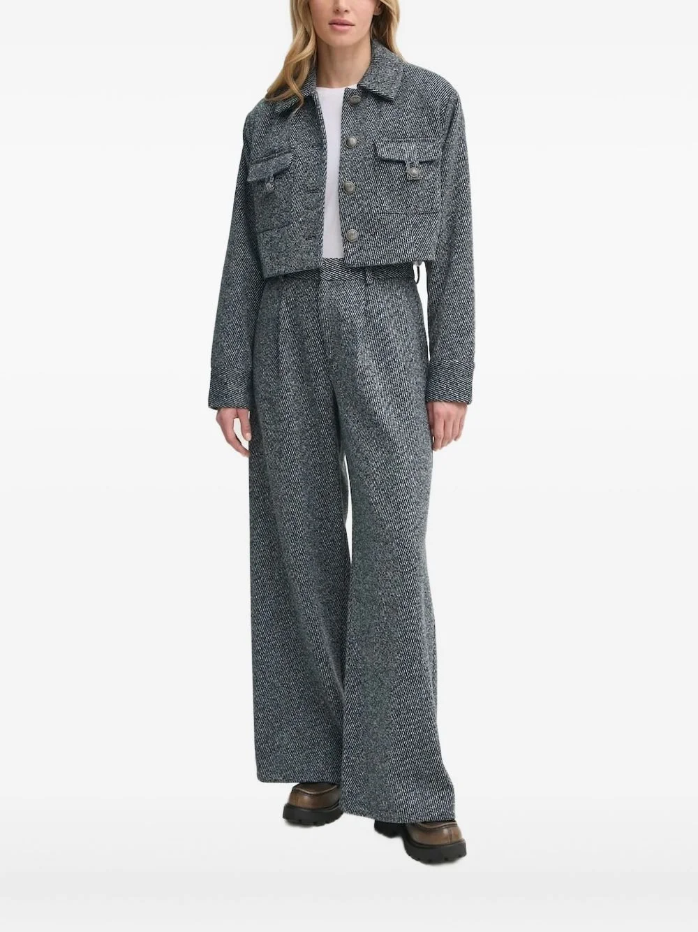cropped pocket-detail top - 1