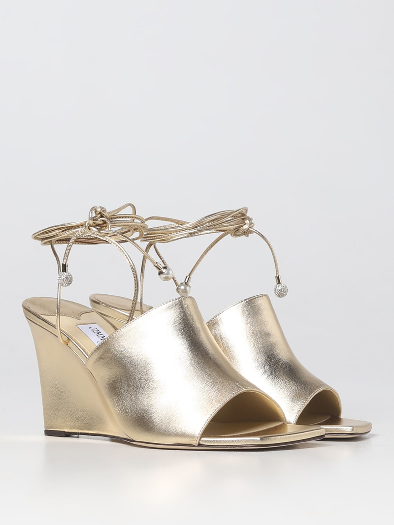 JIMMY CHOO Jimmy Choo Elyna 85 mules in laminated nappa outlook