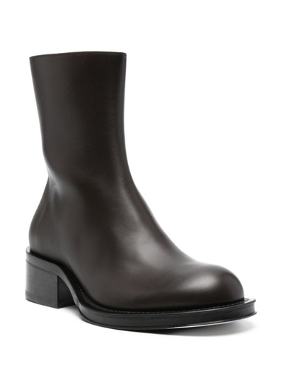 Lanvin zip-fastening leather ankle boots outlook