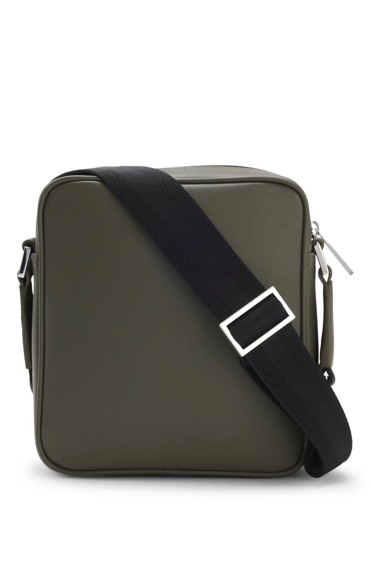 REPORTER BAG WITH SILVER-TONE LOGO LETTERING - 1