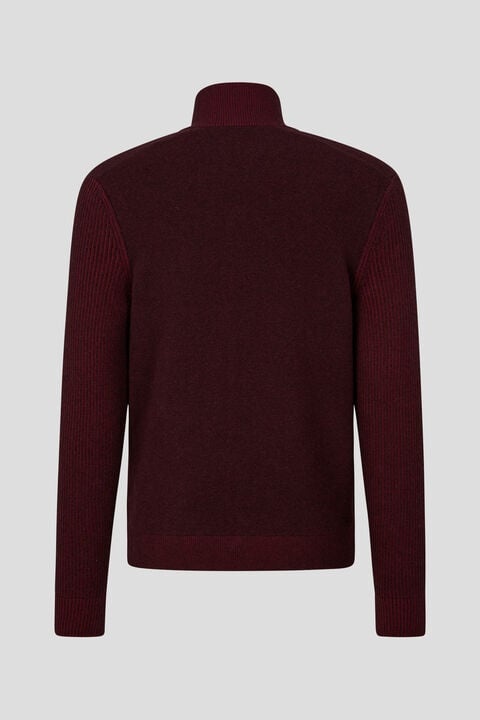 Alan Knit jacket in Bordeaux - 2