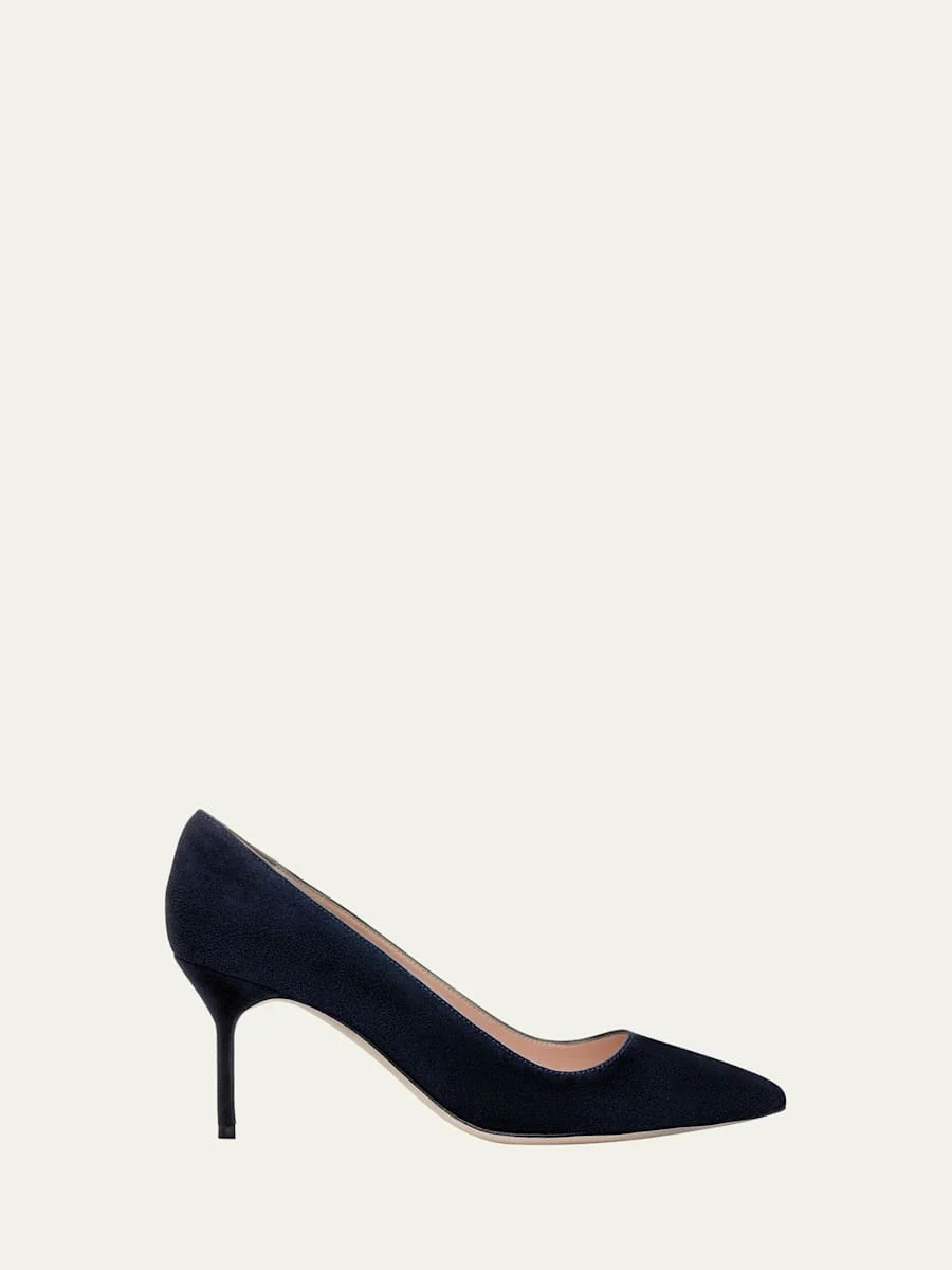 BB 70mm Suede Stiletto Pumps - 1
