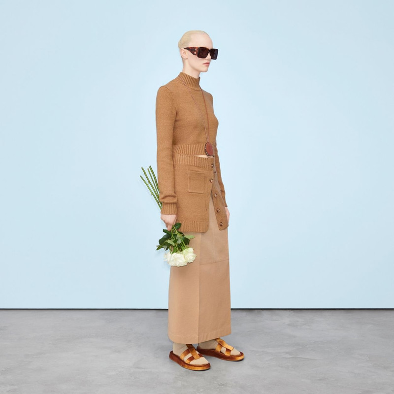 Monogram Motif Cotton Blend Mini Skirt 7