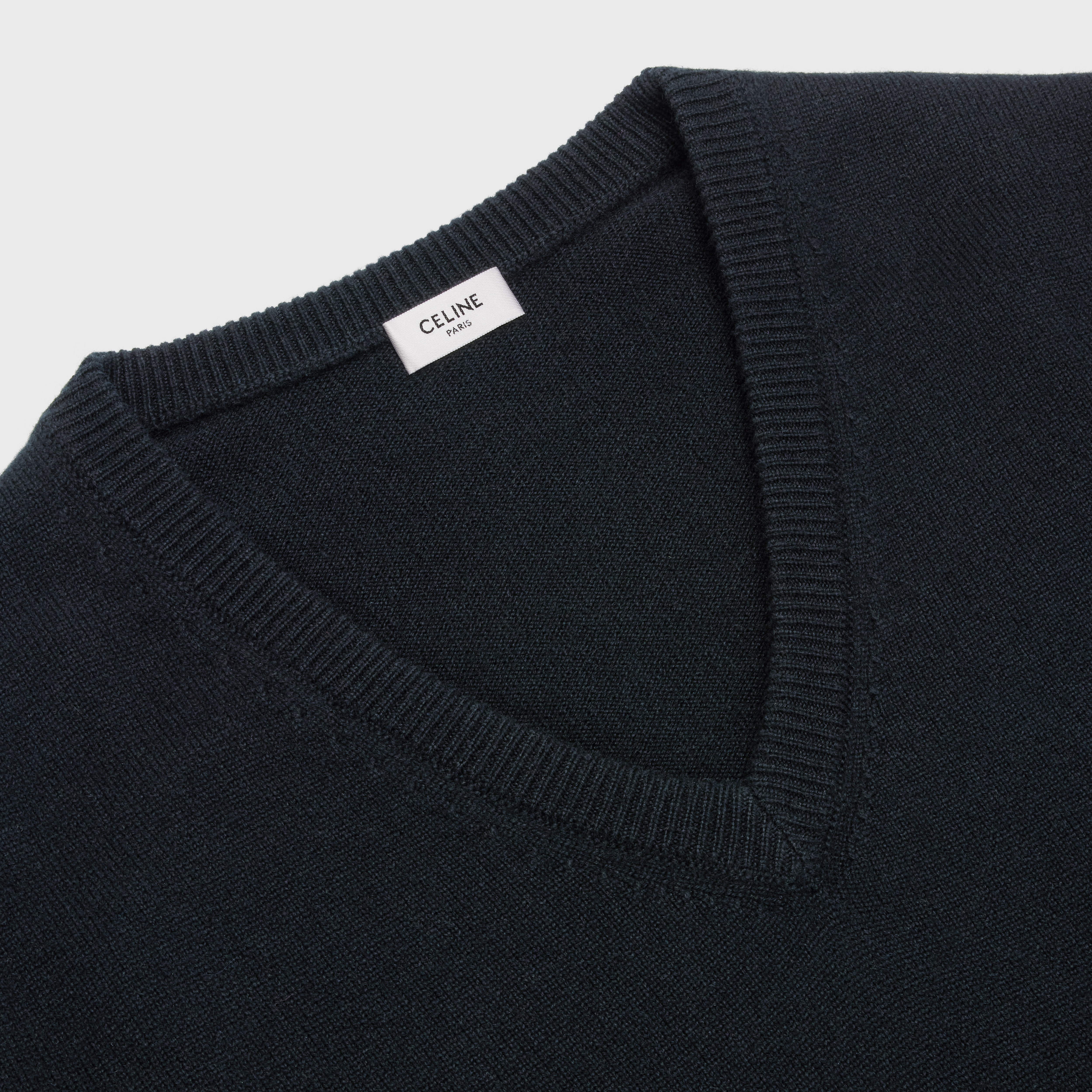 V-NECK SWEATER IN HERITAGE CASHMERE - 3