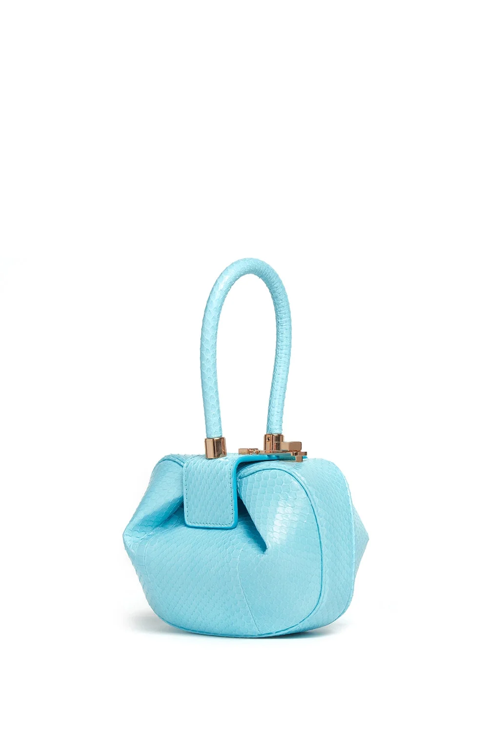 Demi Bag in Pale Blue Snakeskin - 1