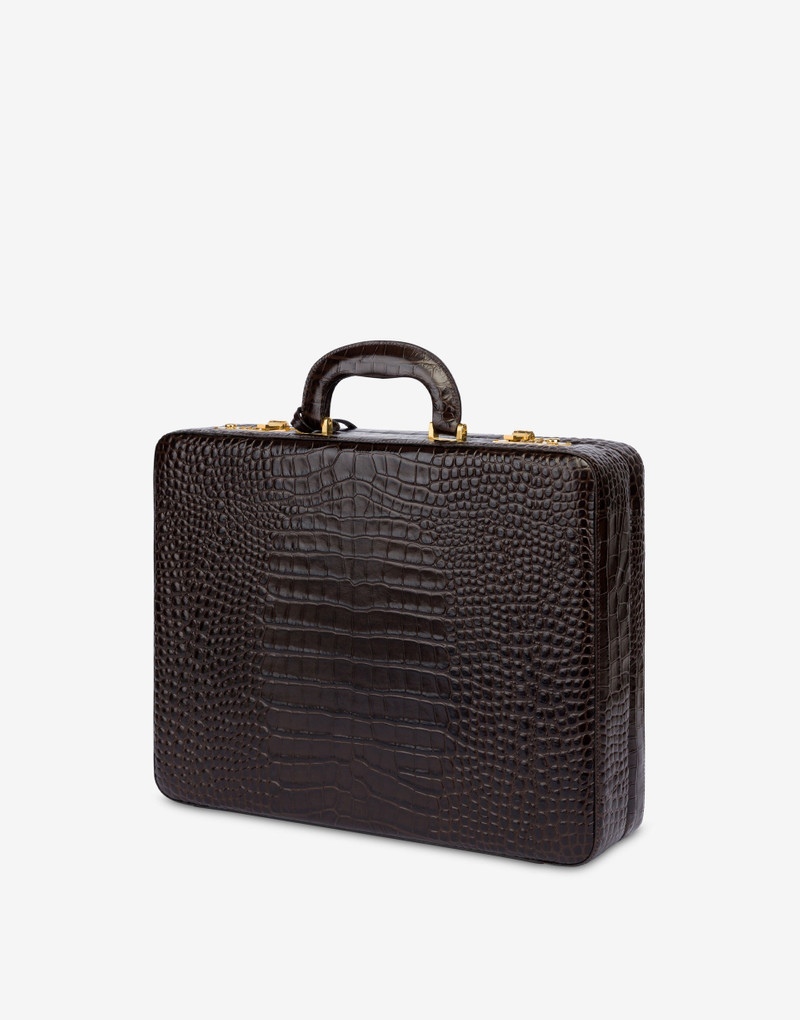 CROC PRINT BRIEFCASE 1