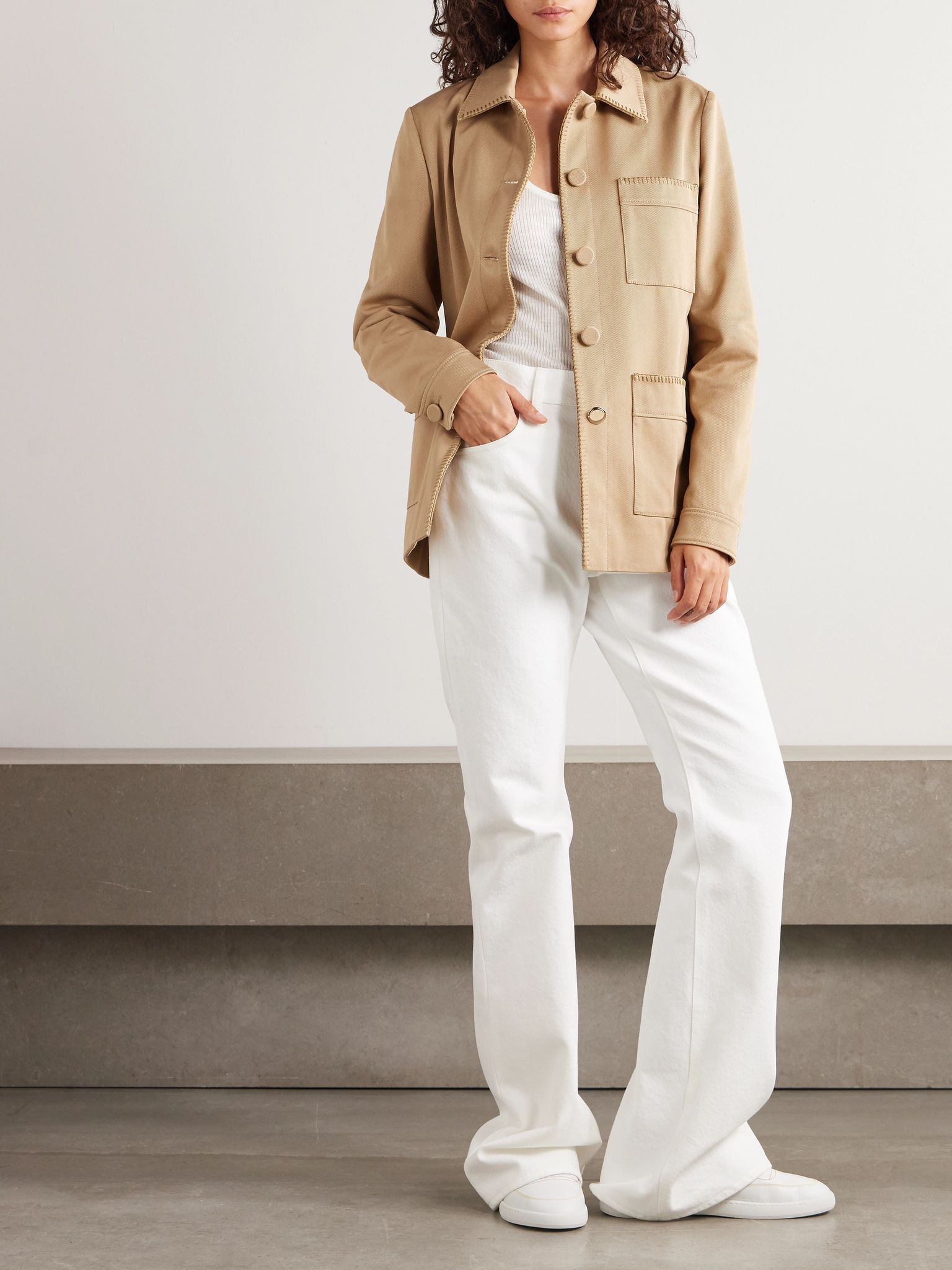Ulu cotton-twill jacket Camel - 2