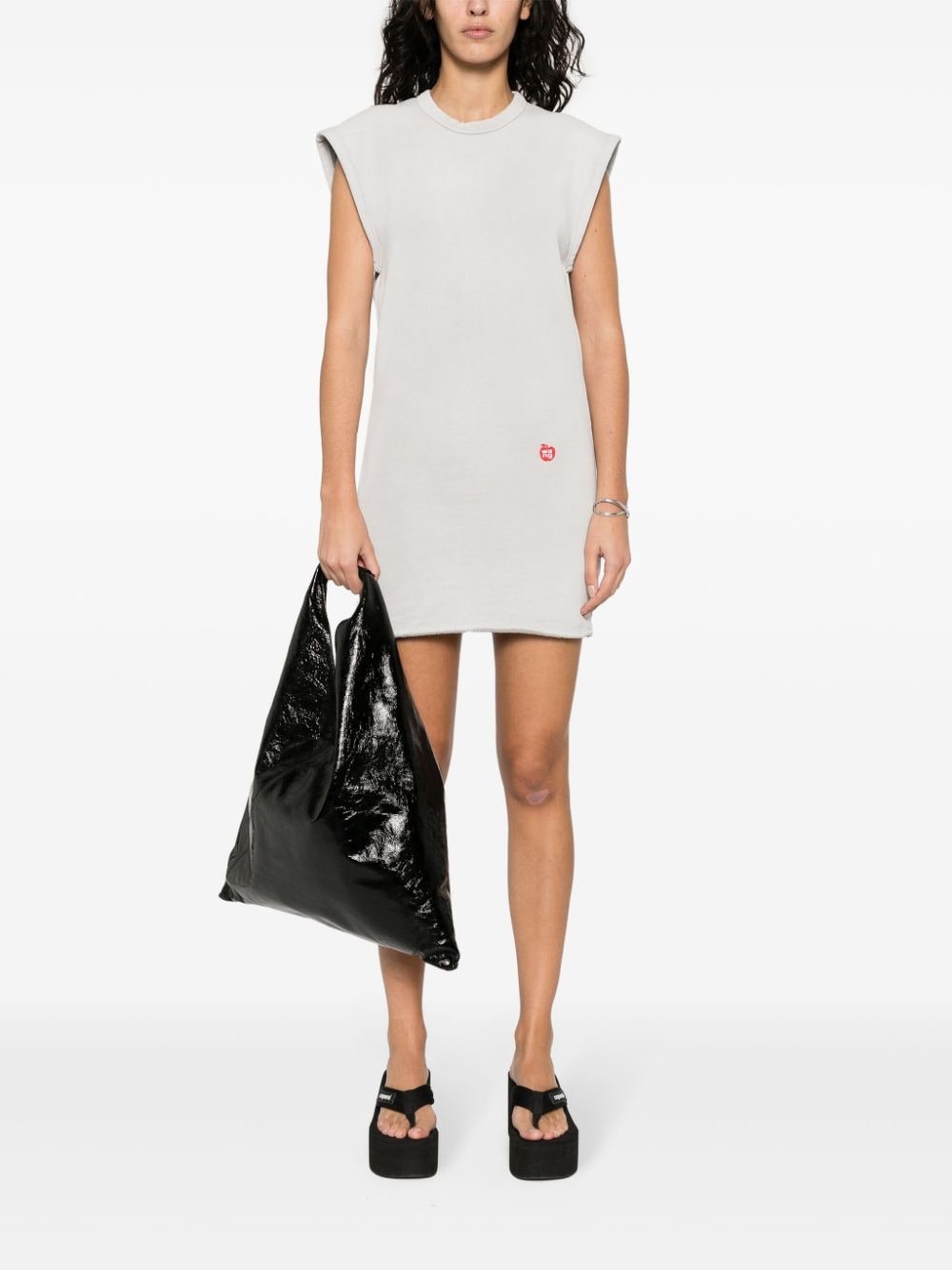 logo-print jersey mini dress - 2