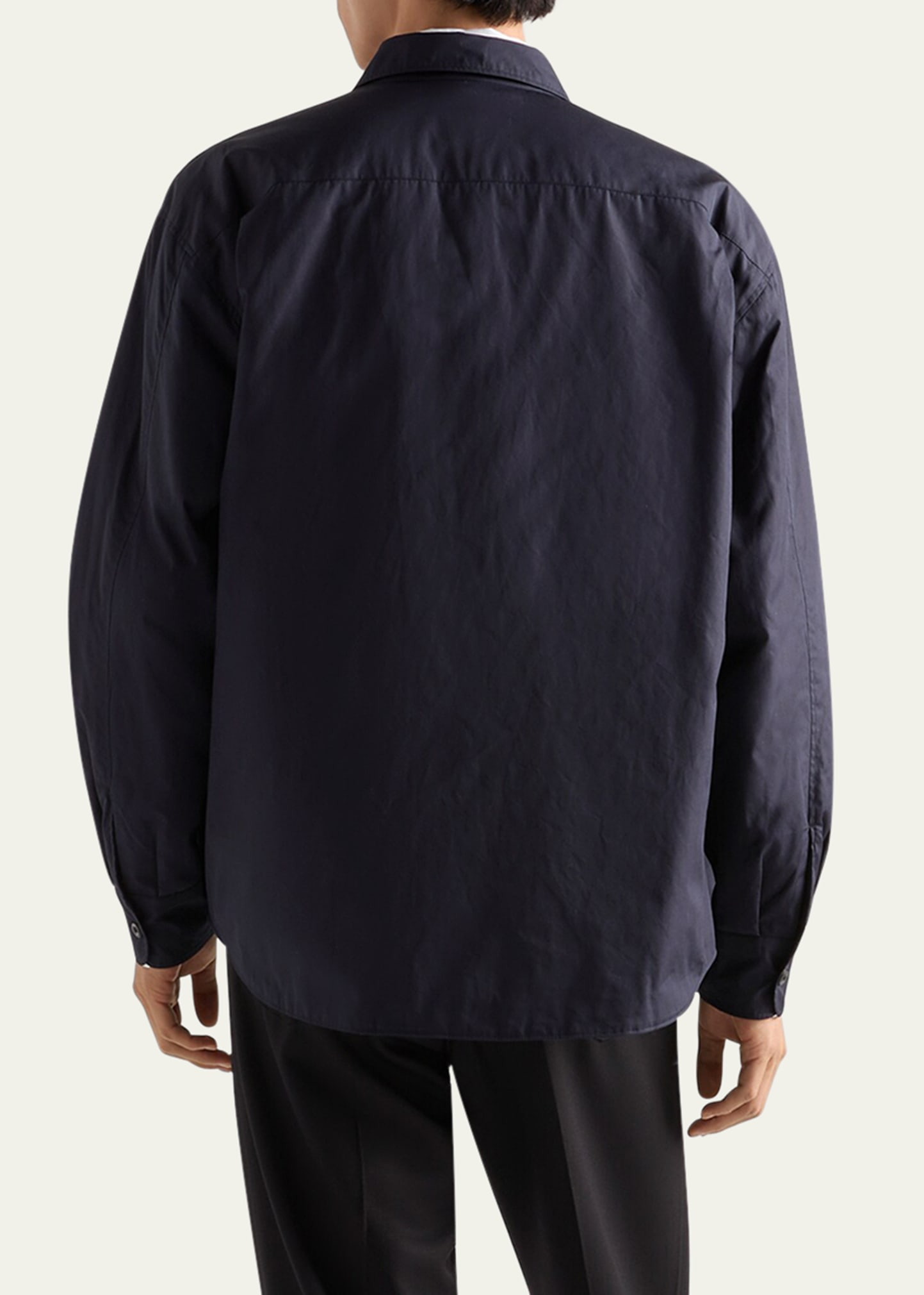 Men's Poplin Triangle-Pocket Sport Shirt - 3