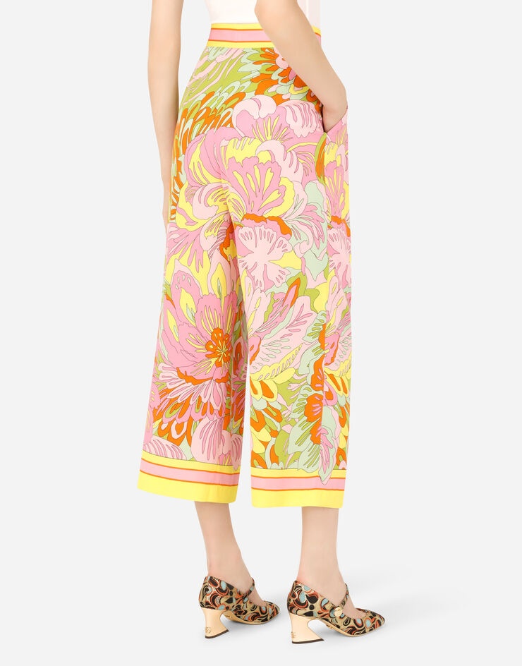 60s-print charmeuse culottes - 5