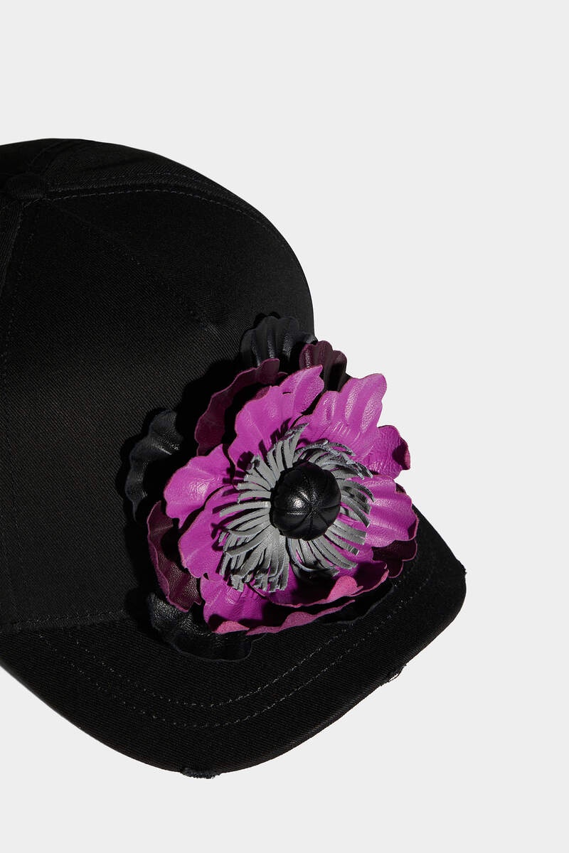 GOTHIC FLOWER BASEBALL CAP - 5