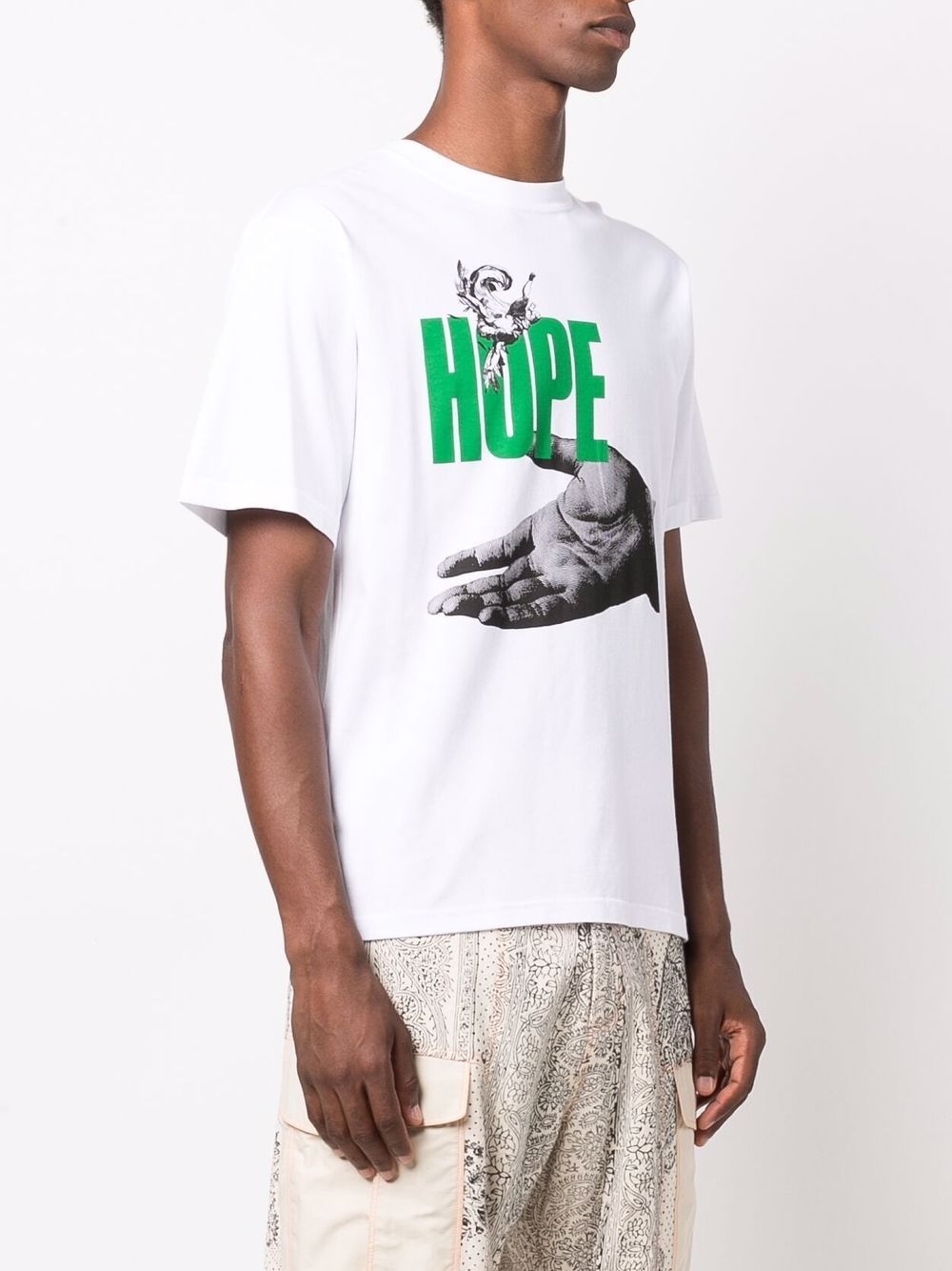 Hope print cotton T-shirt - 3