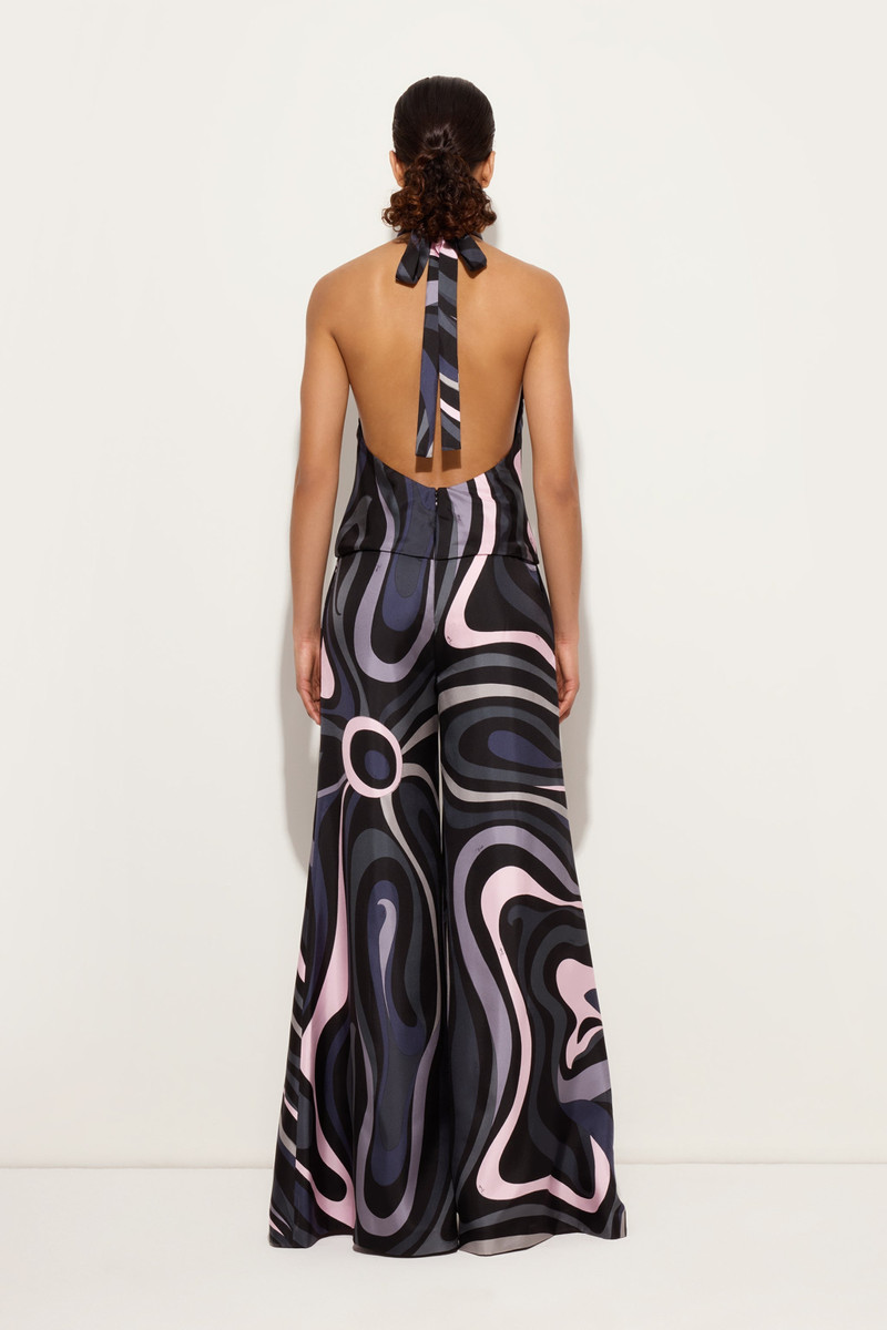 MARMO PRINT SILK TWILL JUMPSUIT 4