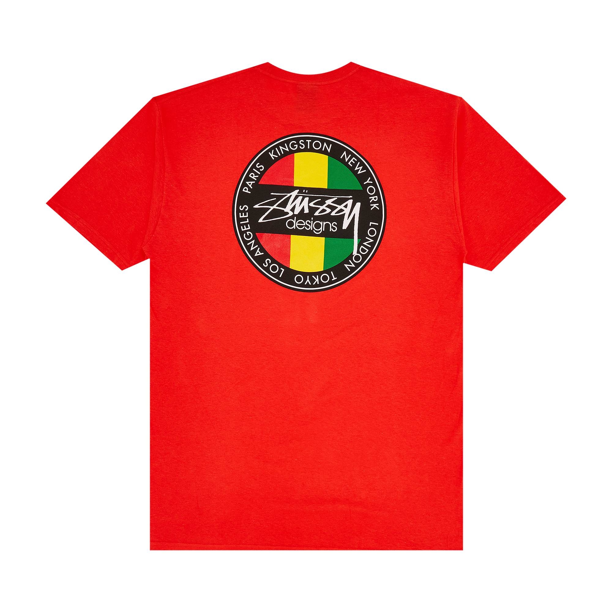 Stussy Kingston Dot Tee 'Red' - 2