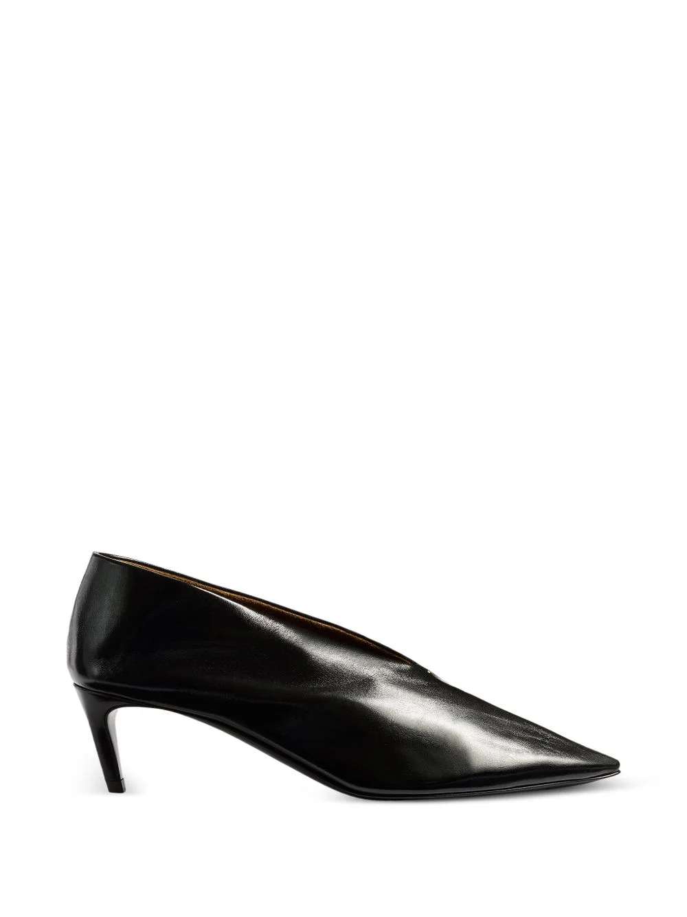 pleated pointed-toe pumps - 1