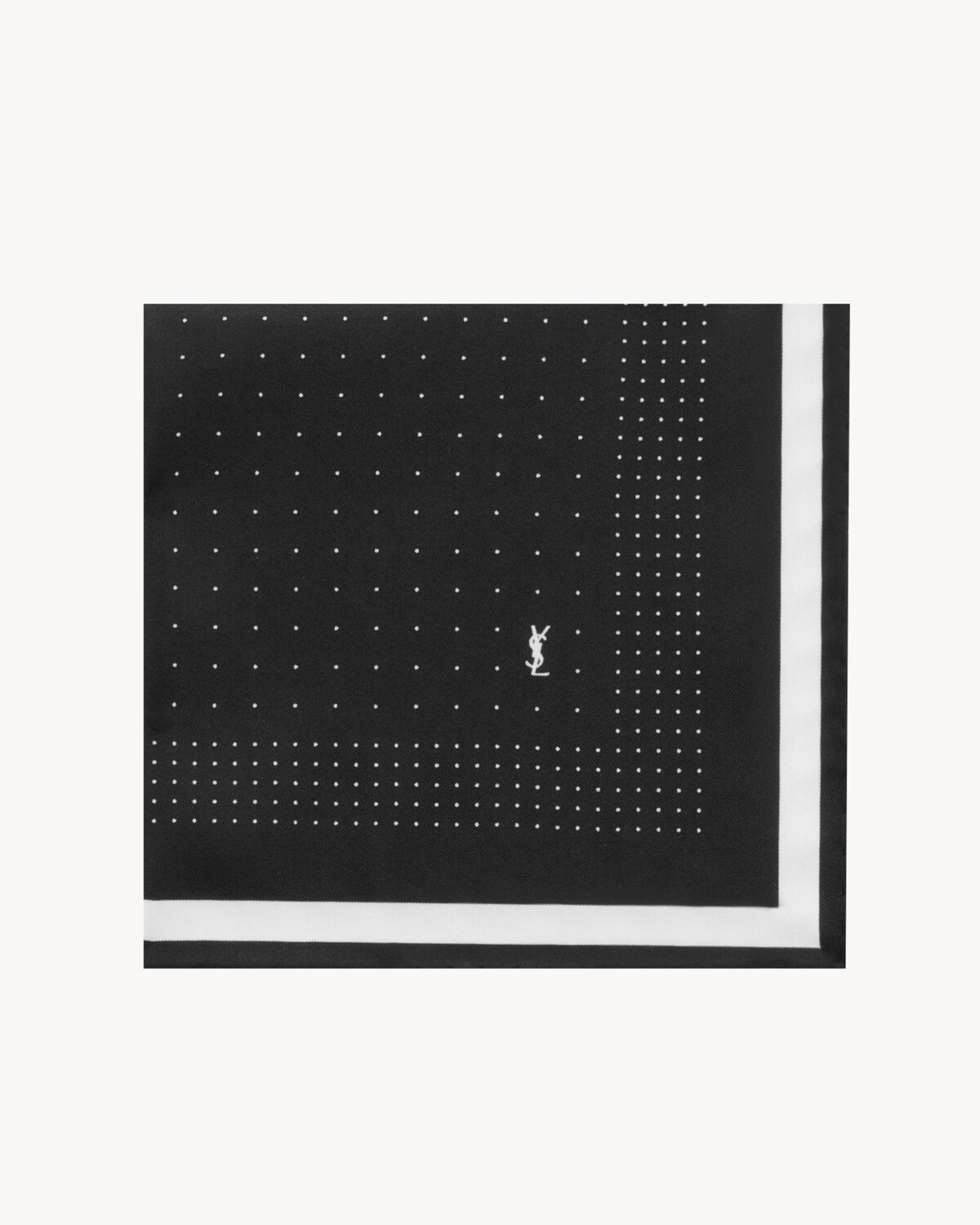 POCKET SQUARE IN DOTTED SILK TWILL - 2
