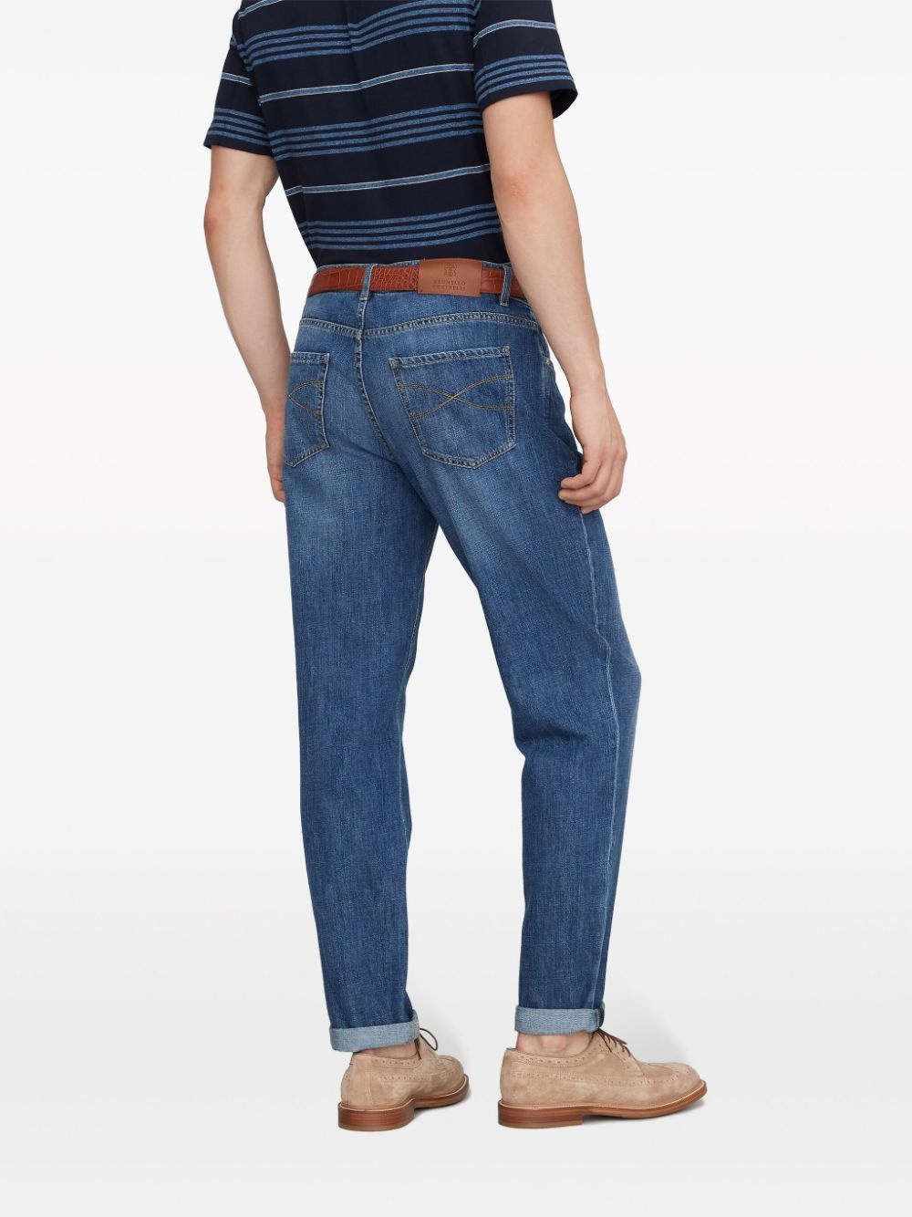 slim-cut mid-rise jeans - 4