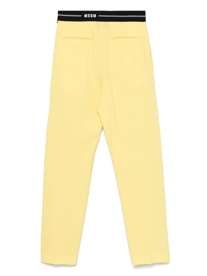 MSGM logo-waistband trousers outlook