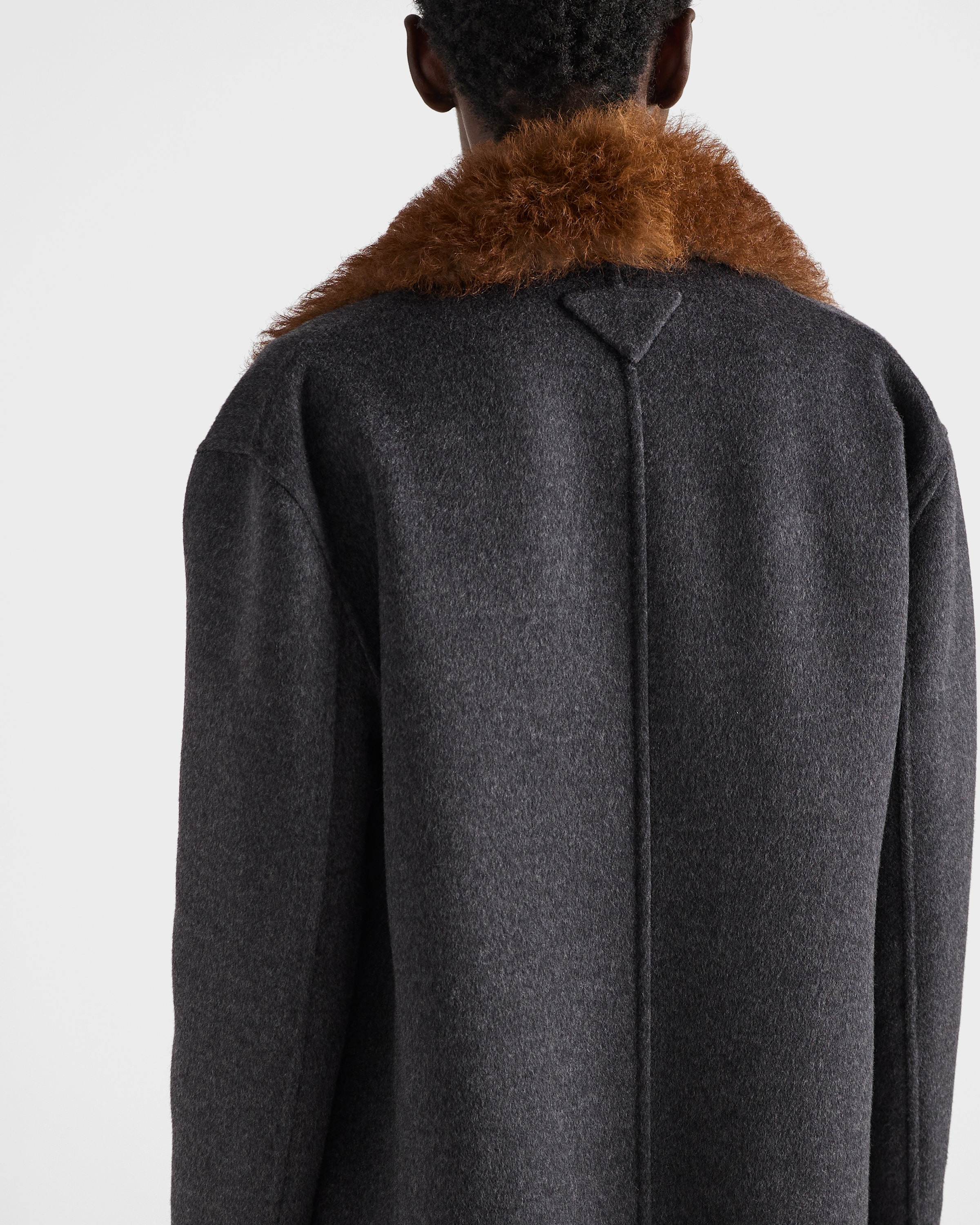 Double-breasted double cashwool coat - 4