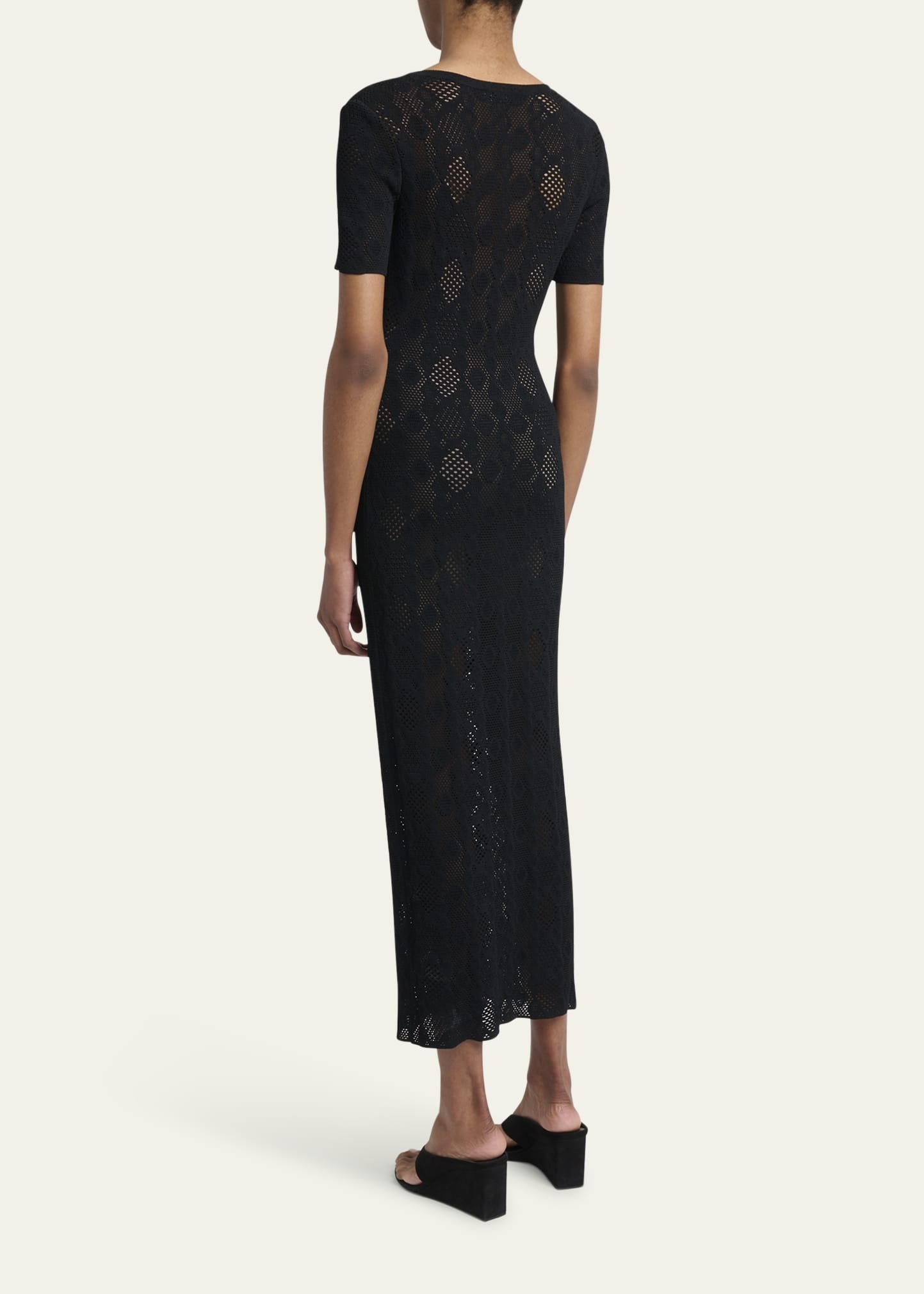 Python Lace Knit Midi Dress - 3