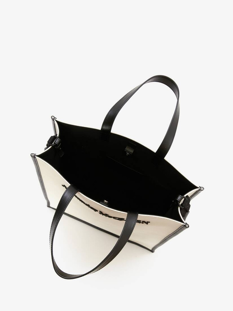 North South Tote Bag in Beige 4