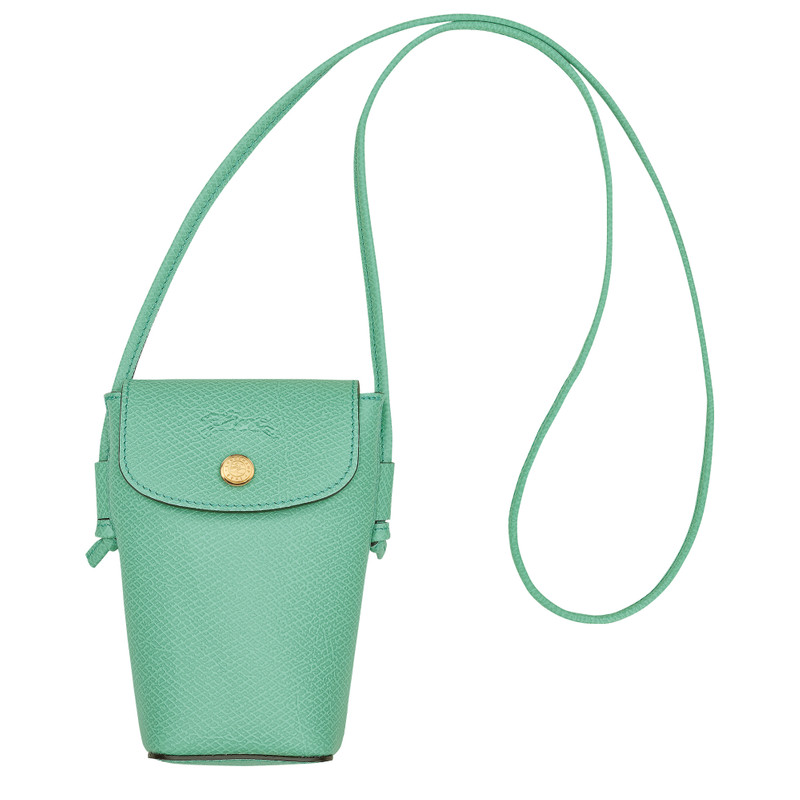 Épure Phone case with leather lace Mint - Leather 1