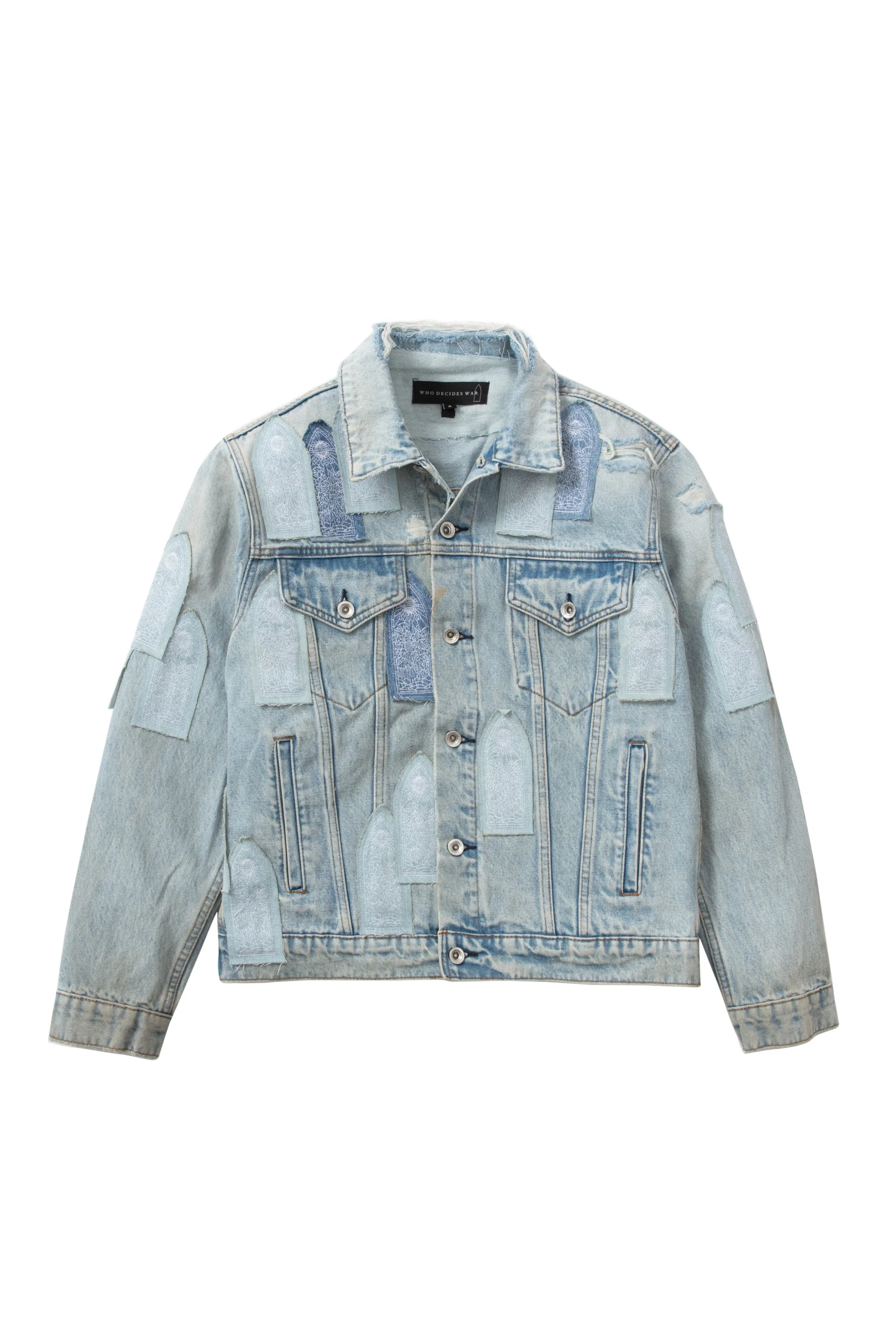 PATCHED ARCH DENIM JACKET - 1