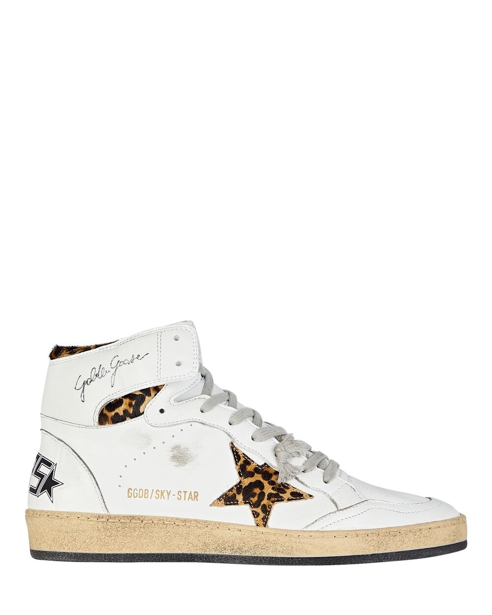 Sky Star Leather High-Top Sneakers - 1