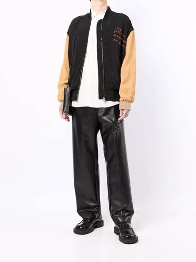 Song for the Mute script oversized bomber jacket outlook