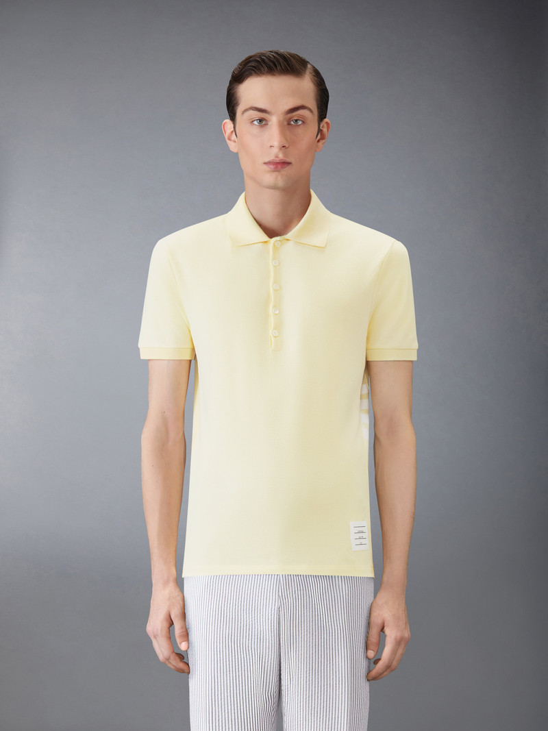 Thom Browne Classic Pique 4-Bar Short Sleeve Polo outlook