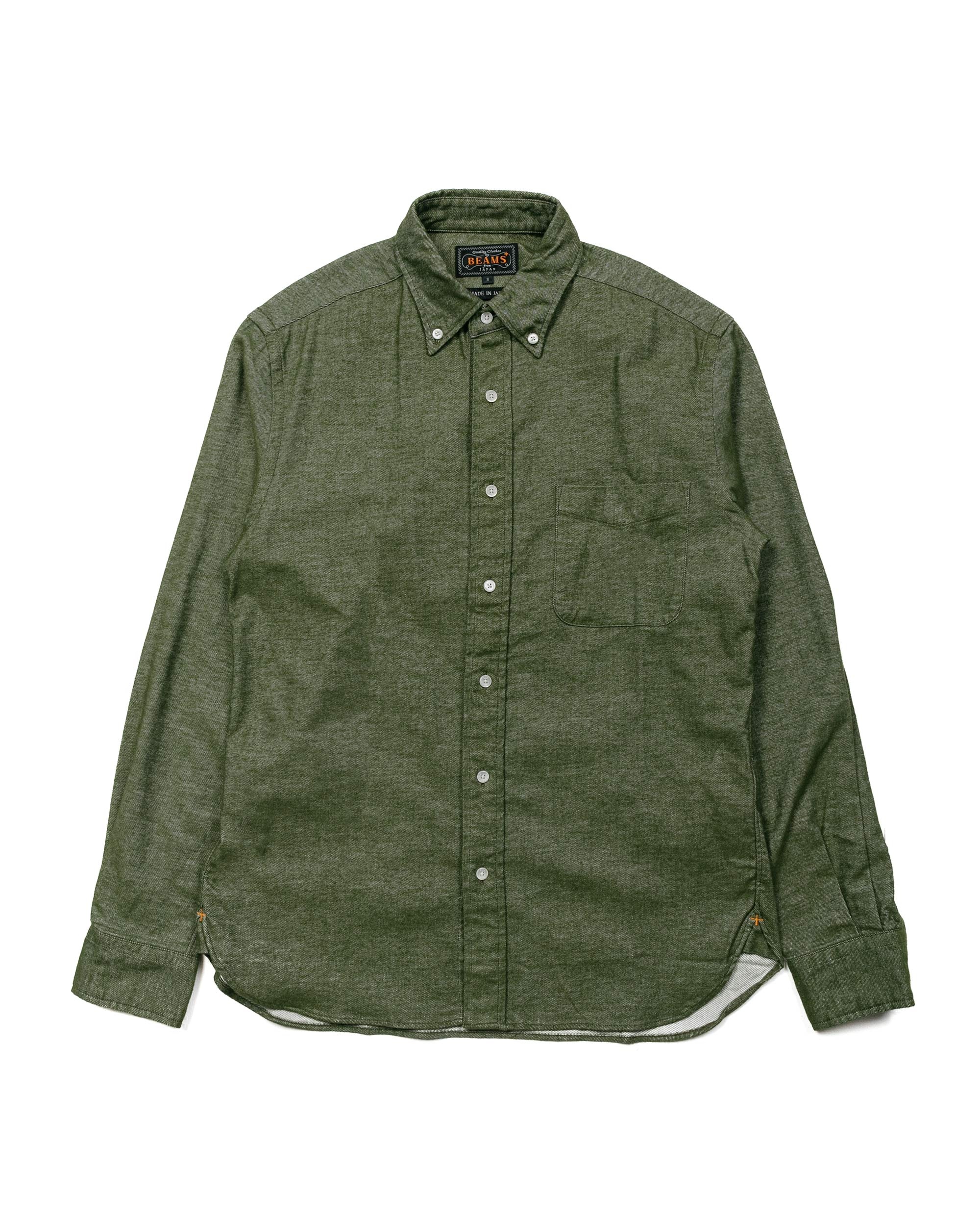 B.D. Flannel Solid Olive - 1