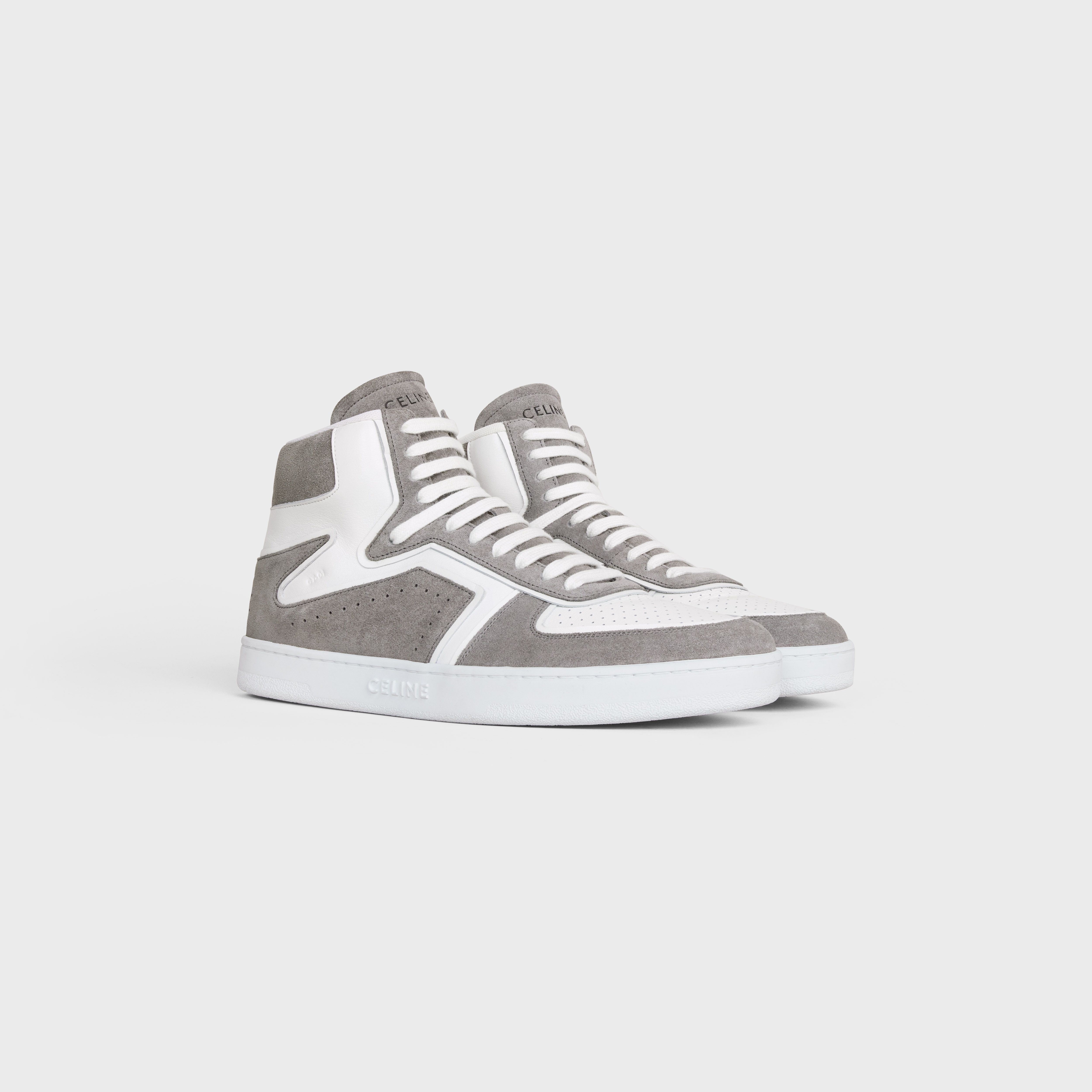 CT-01 "Z" TRAINER HIGH TOP SNEAKER in SUEDE CALFSKIN AND CALFSKIN - 2