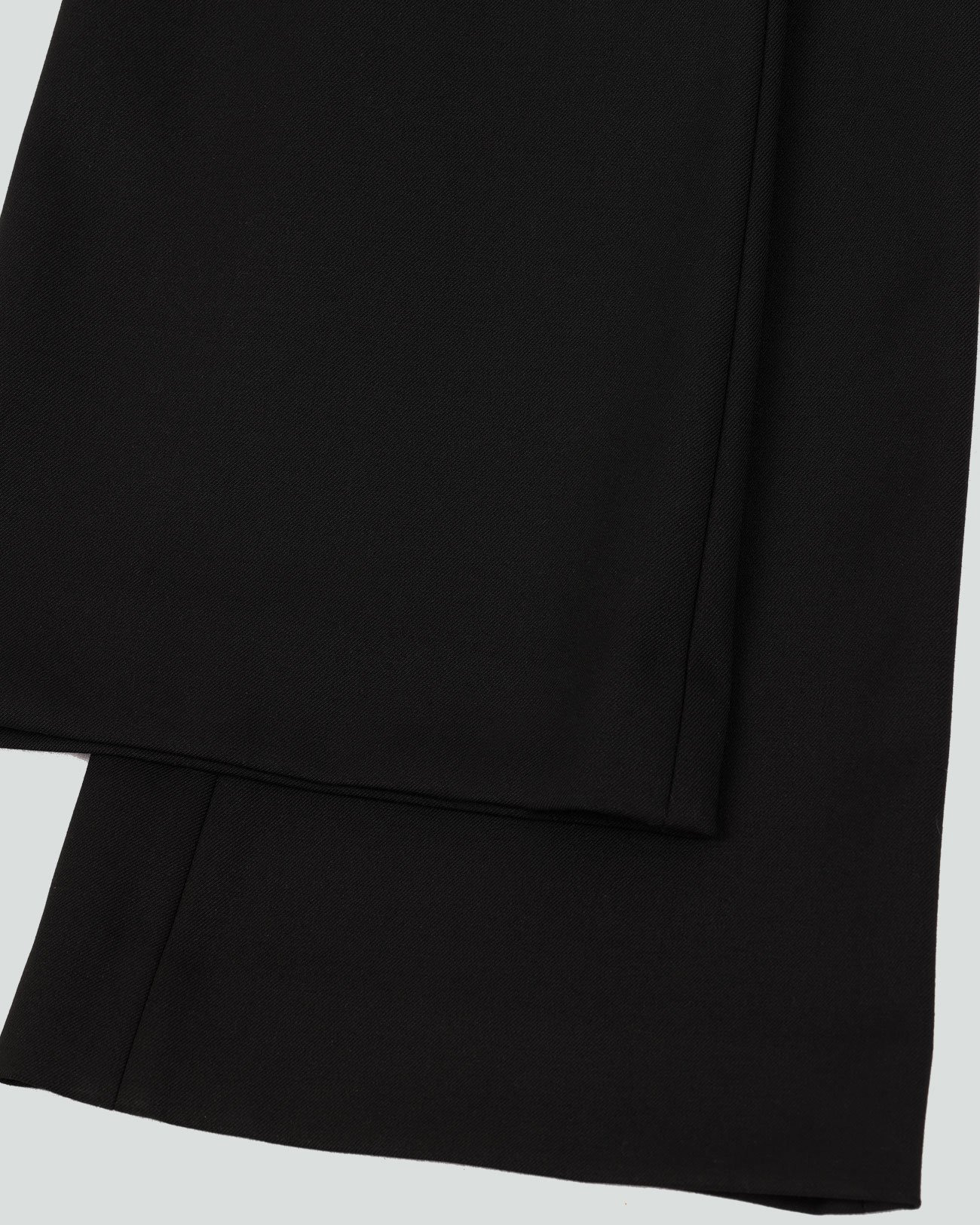 SLIM FLARE PANT BLACK WOOL - 4