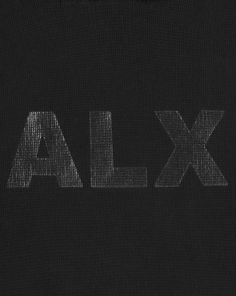 LOGO KNIT HOODED SWEATER 7