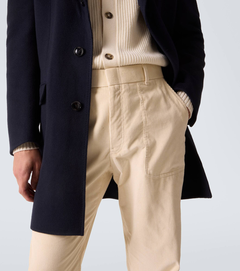 Cotton and wool corduroy straight pants 5