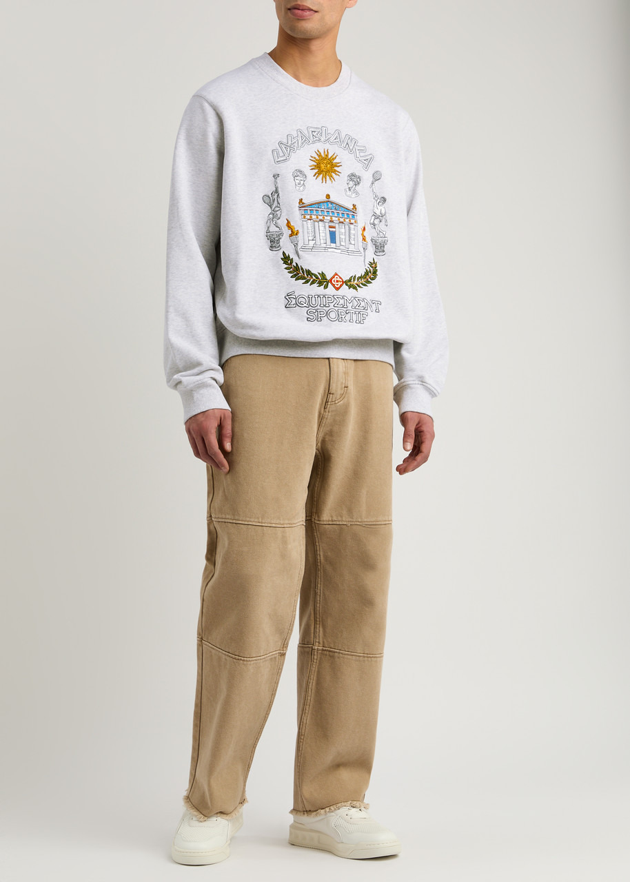 Casablanca Le Temple Du Sport Cotton Sweatshirt - 4
