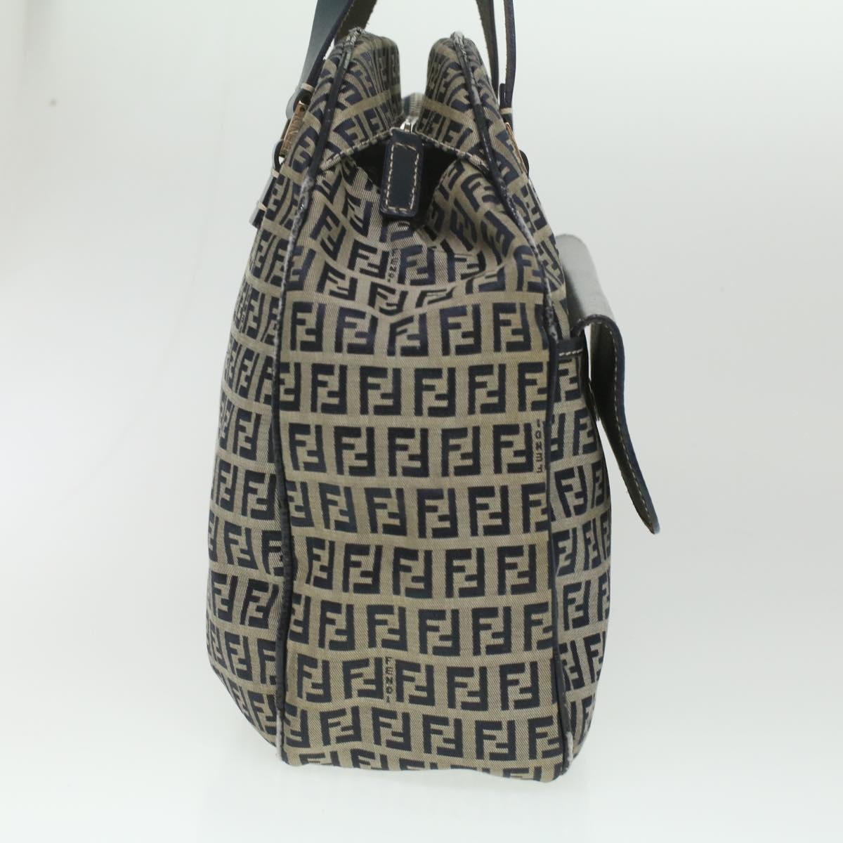 FENDI Zucchino Canvas Hand Bag Navy 71-16533-0-012 - 4