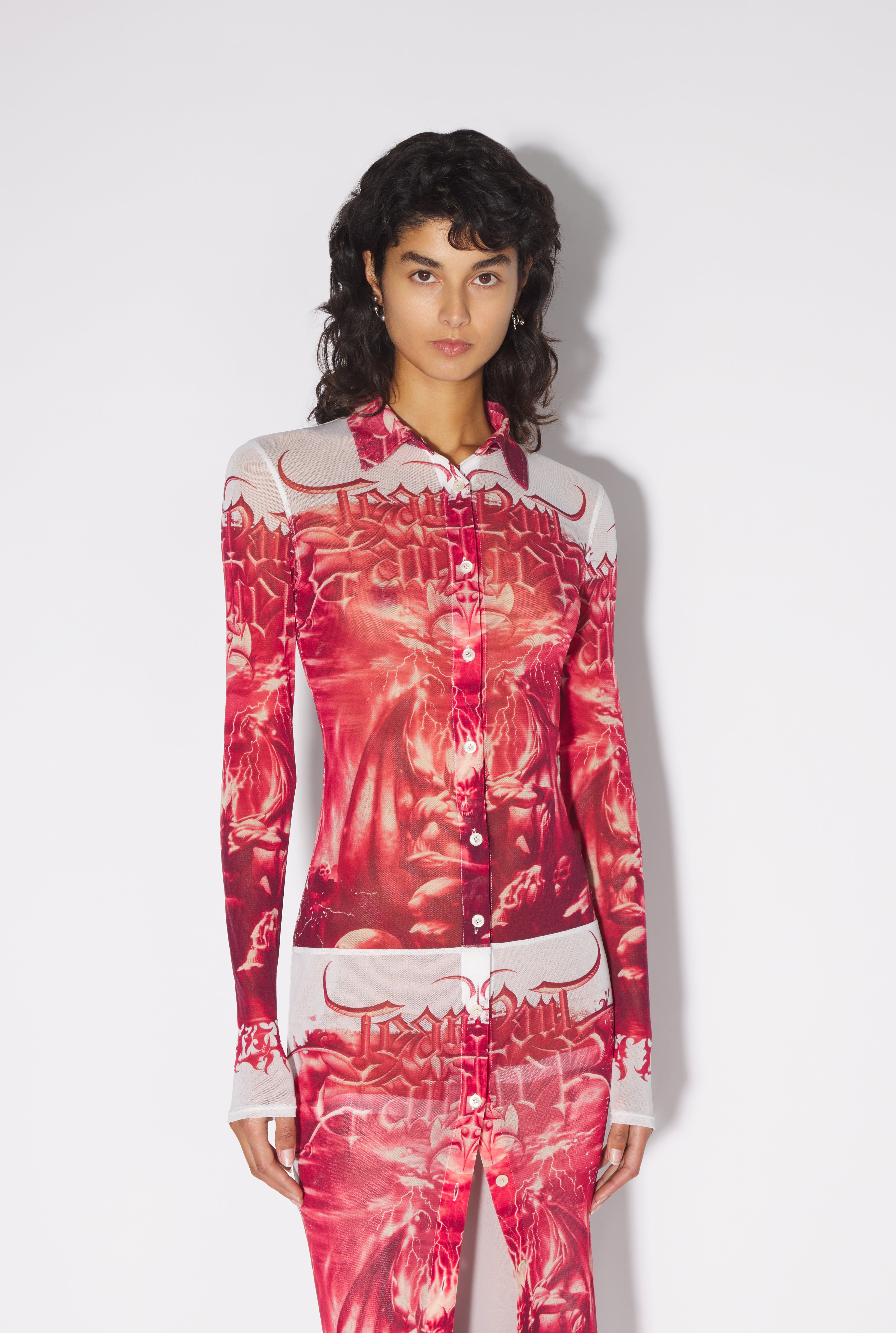 THE RED DIABLO SHIRT-DRESS - 3