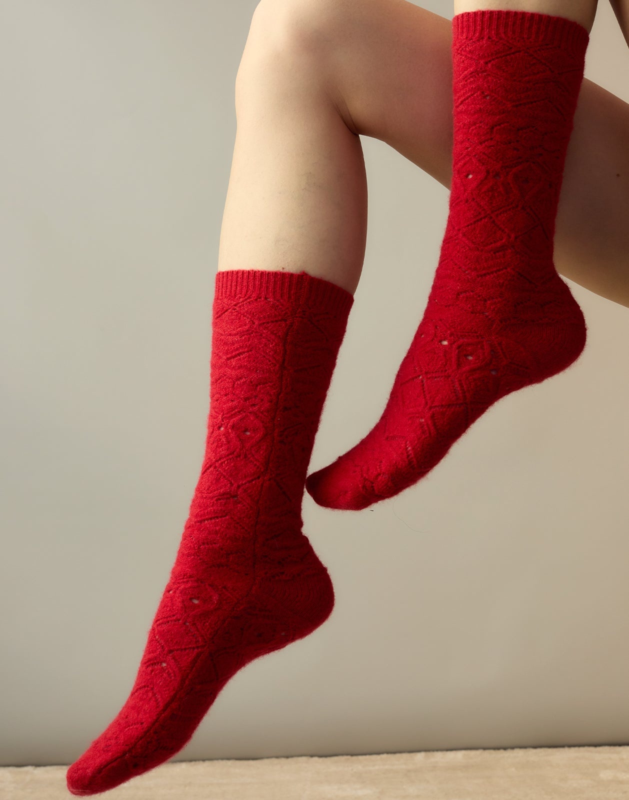 Crochet Wool Socks - 1