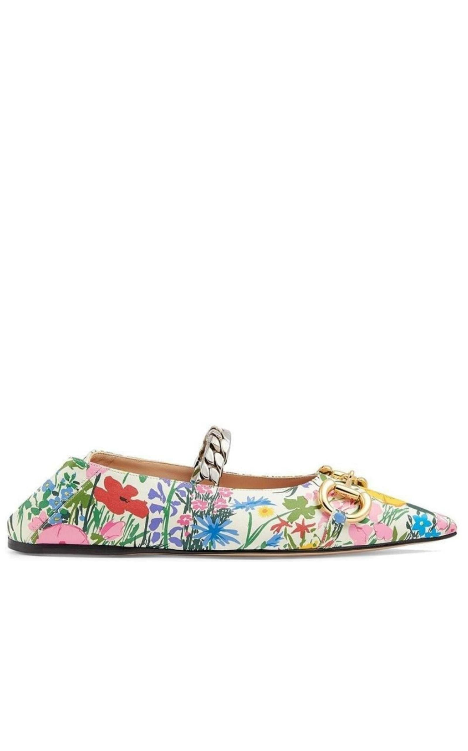 Ken Scott Floral Ballerina Shoes - 3