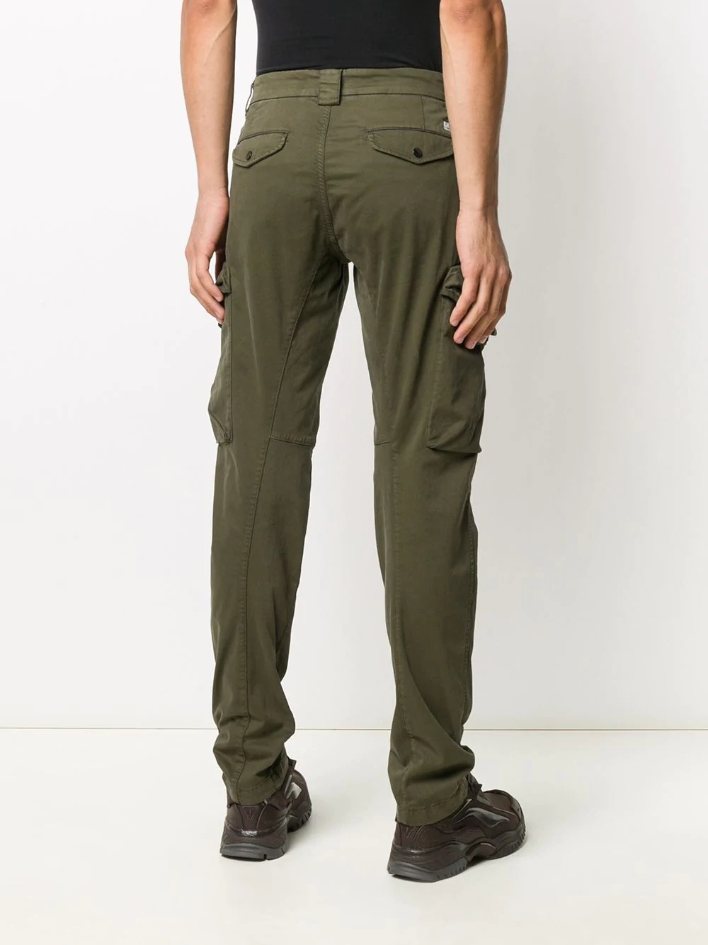 goggle patch cargo trousers  - 4